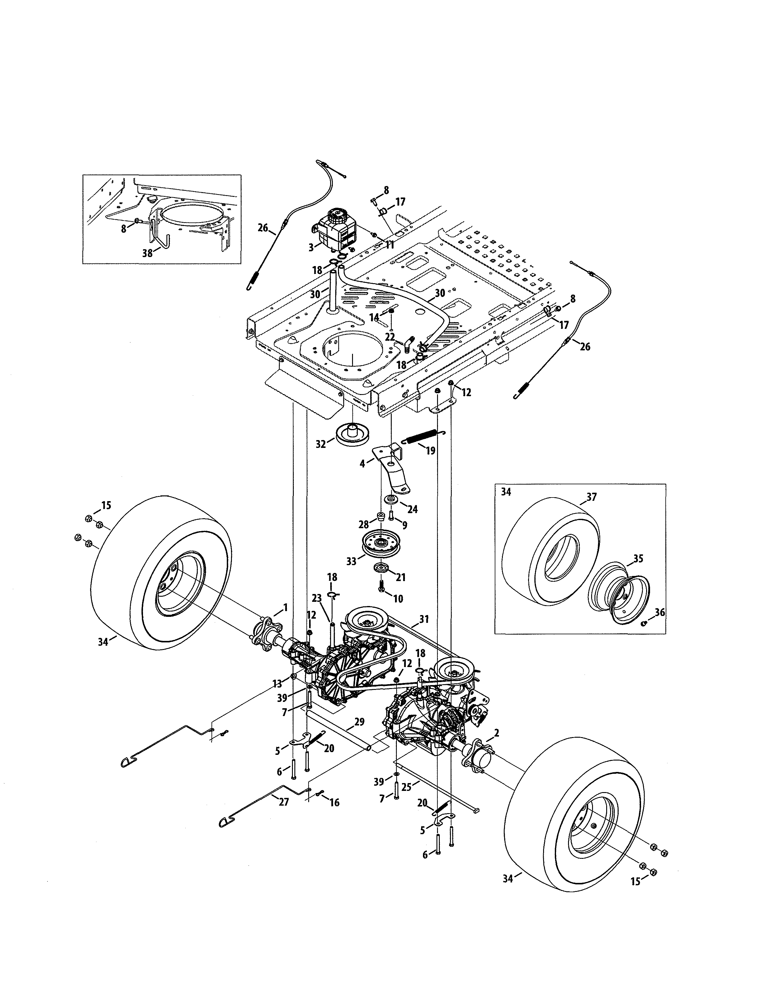 Craftsman 247270500 transmission diagram