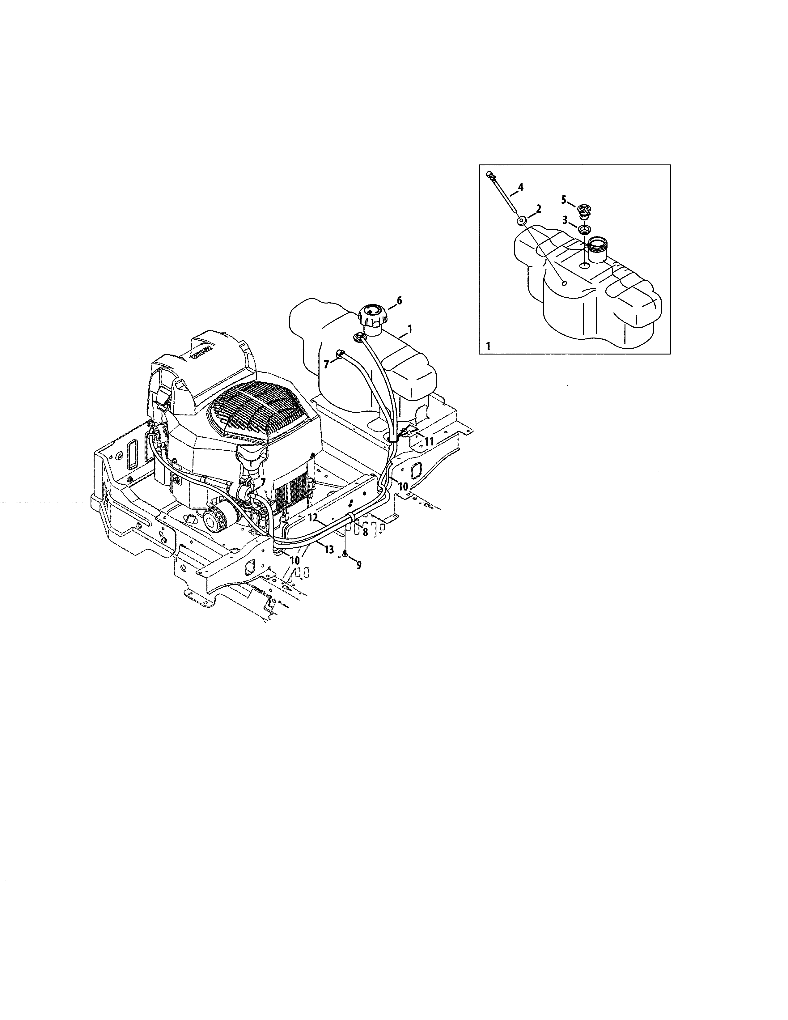 Craftsman 247270520 fuel tank diagram