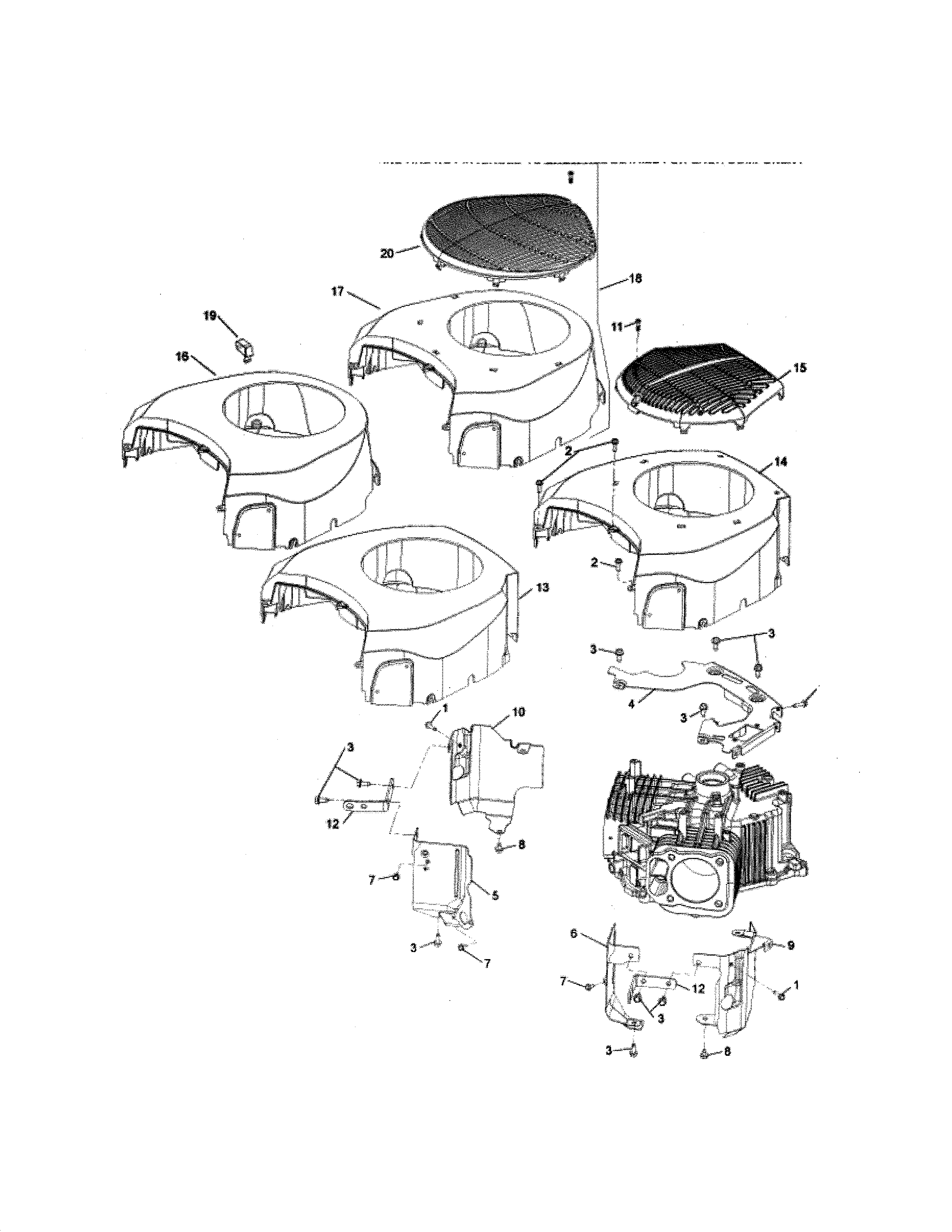 Craftsman 247270560 blower housing diagram