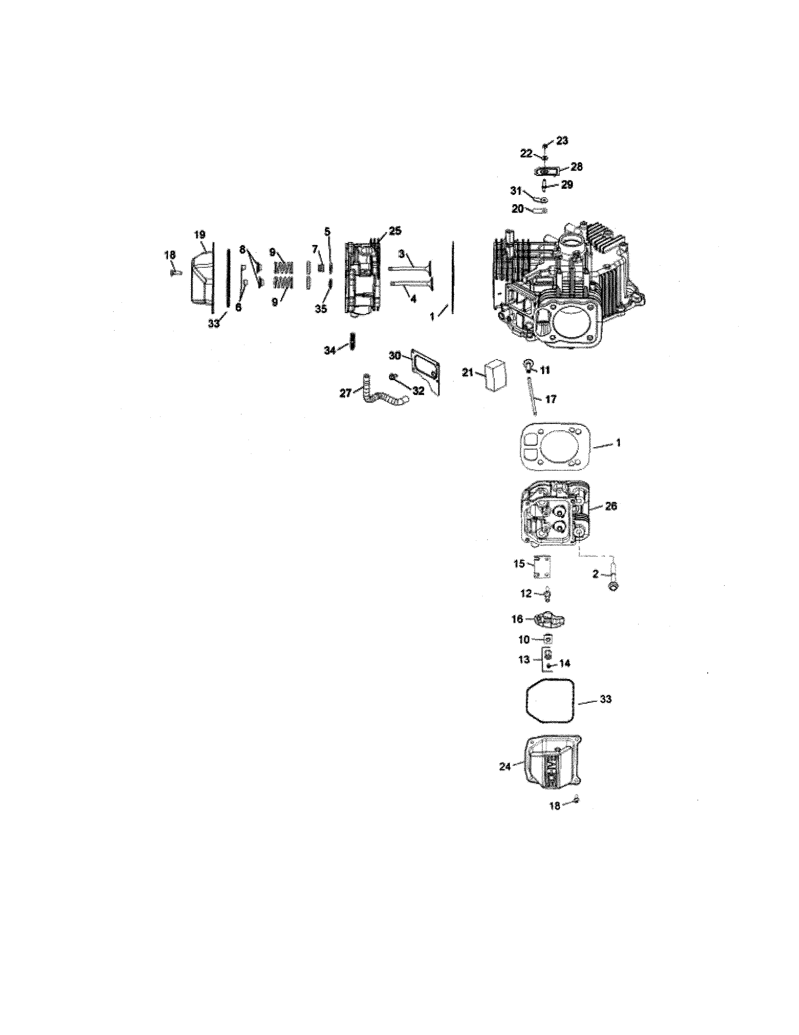 Craftsman 247270560 cylinder head/breather diagram