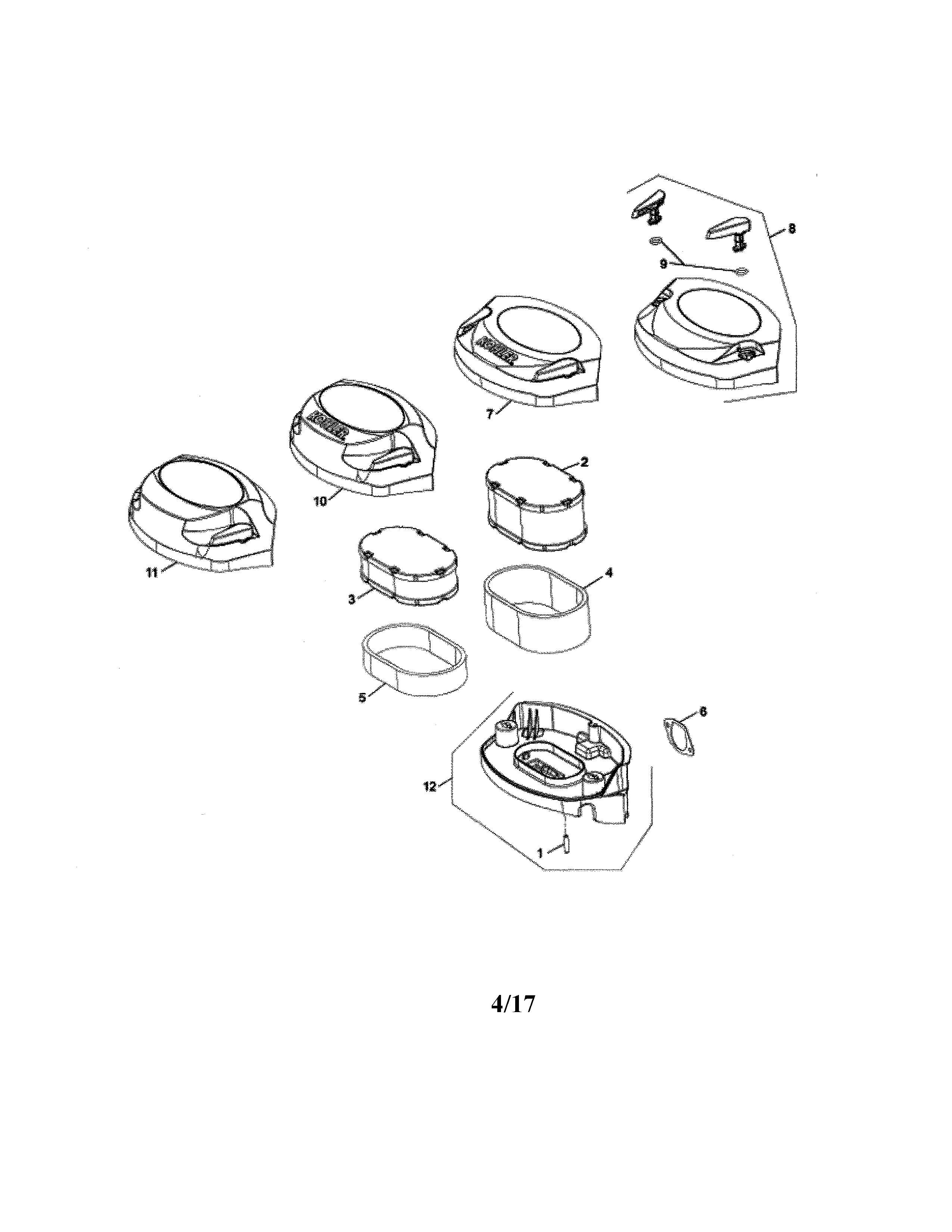 MTD 17ARCBDS099 air intake diagram