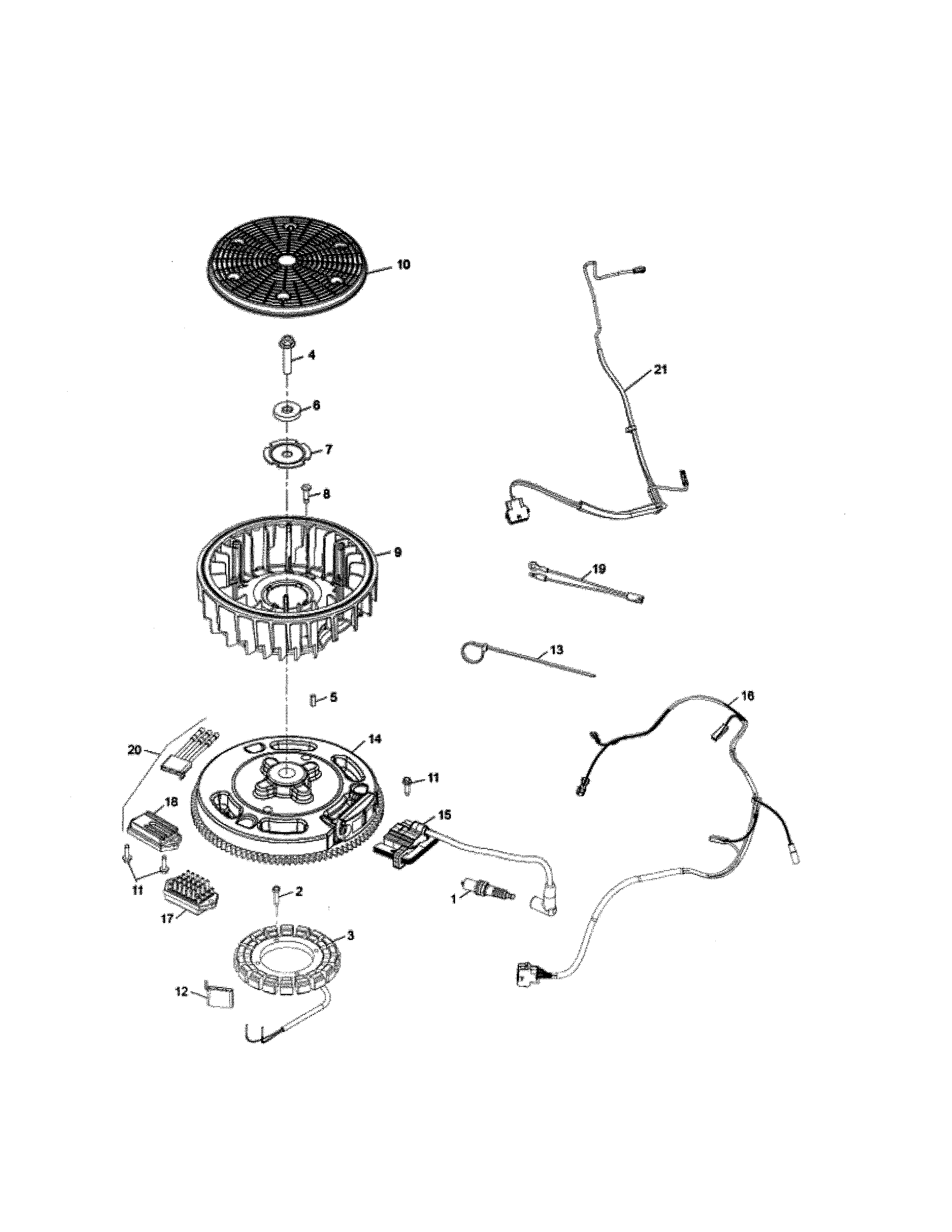 MTD 17ARCBDS099 ignition/charging diagram