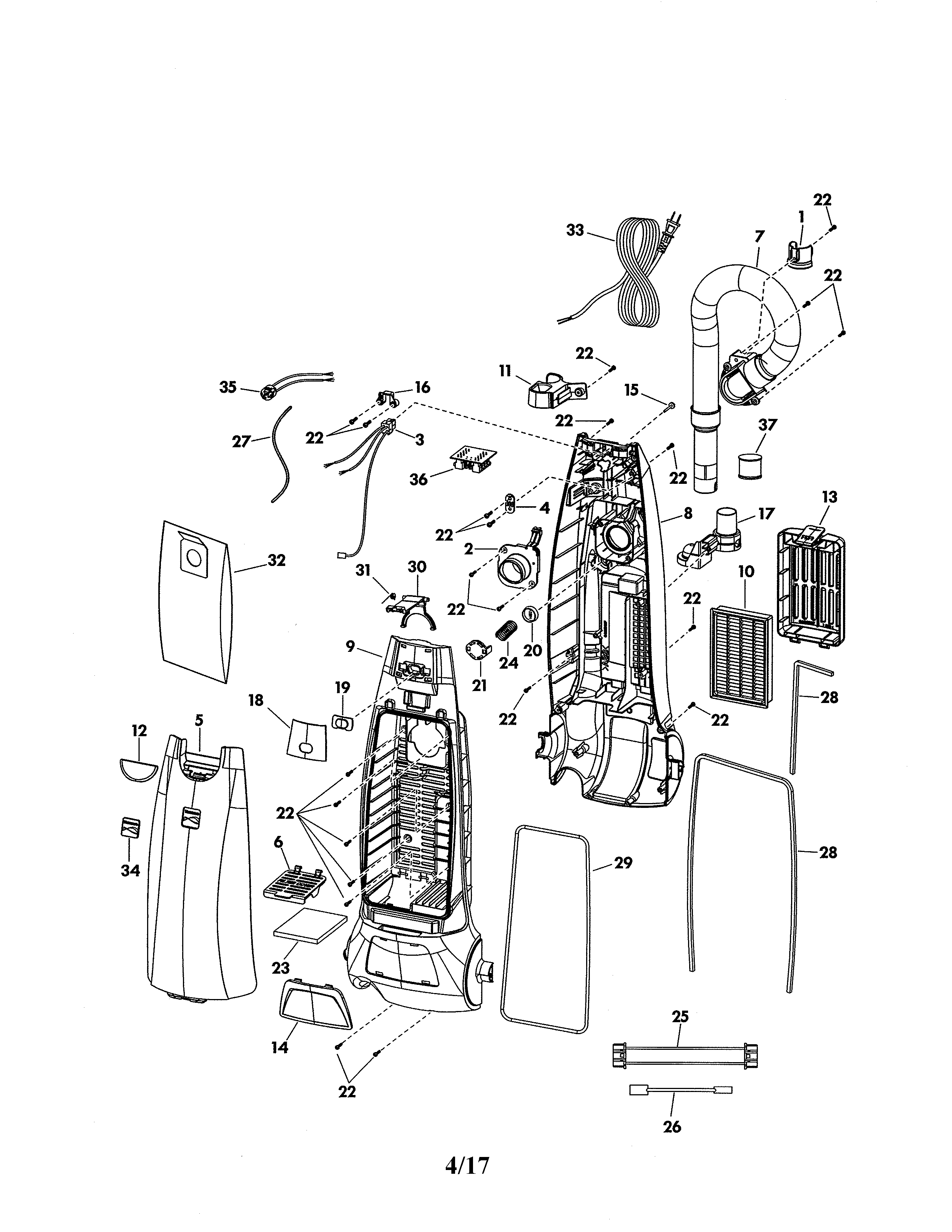 Kenmore Elite 12531150610 body diagram