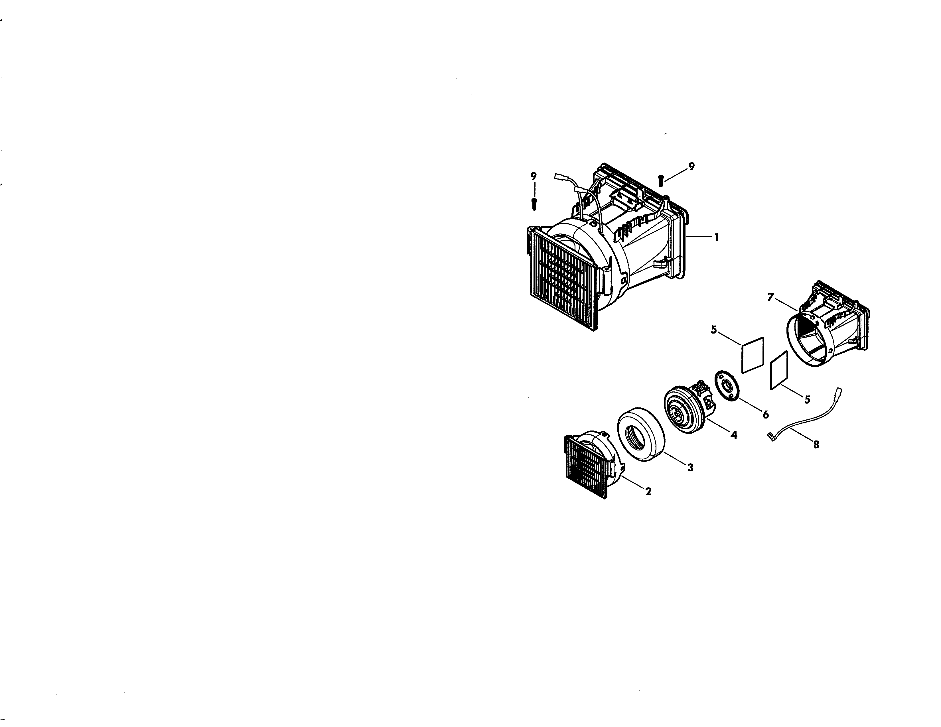 Kenmore Elite 12581714610 canister motor diagram