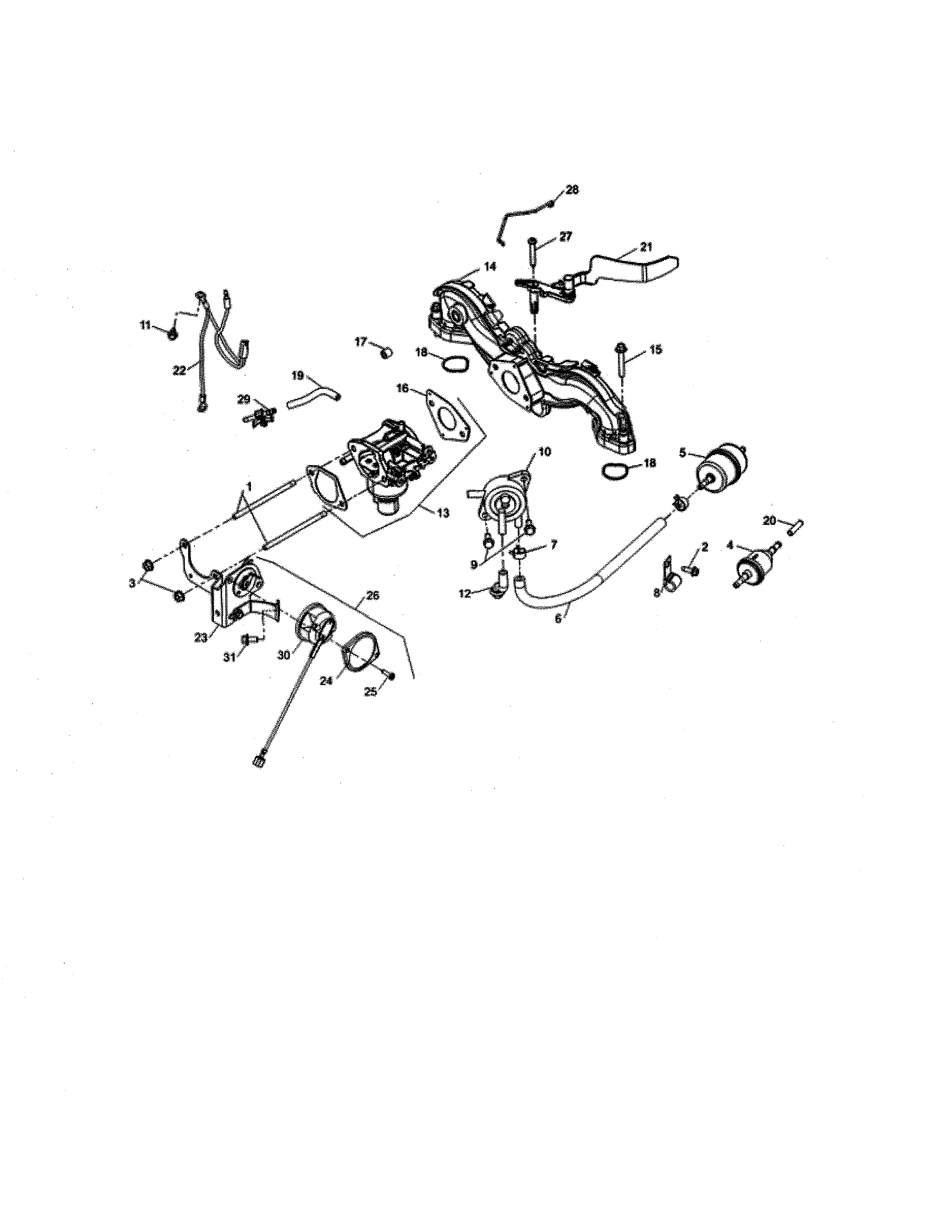 Craftsman 247204100 fuel system diagram