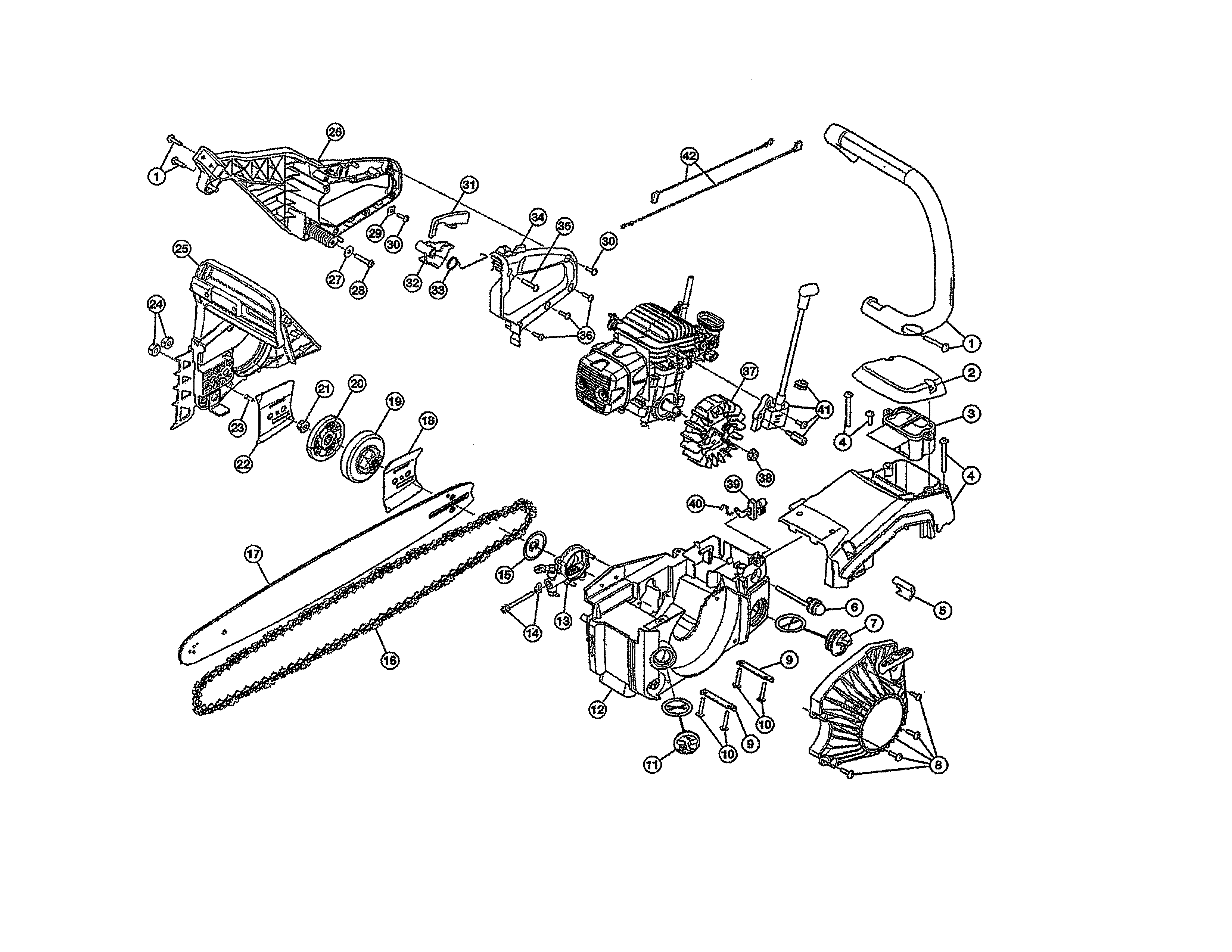 Remington RM5520R bar/handle/flywheel diagram