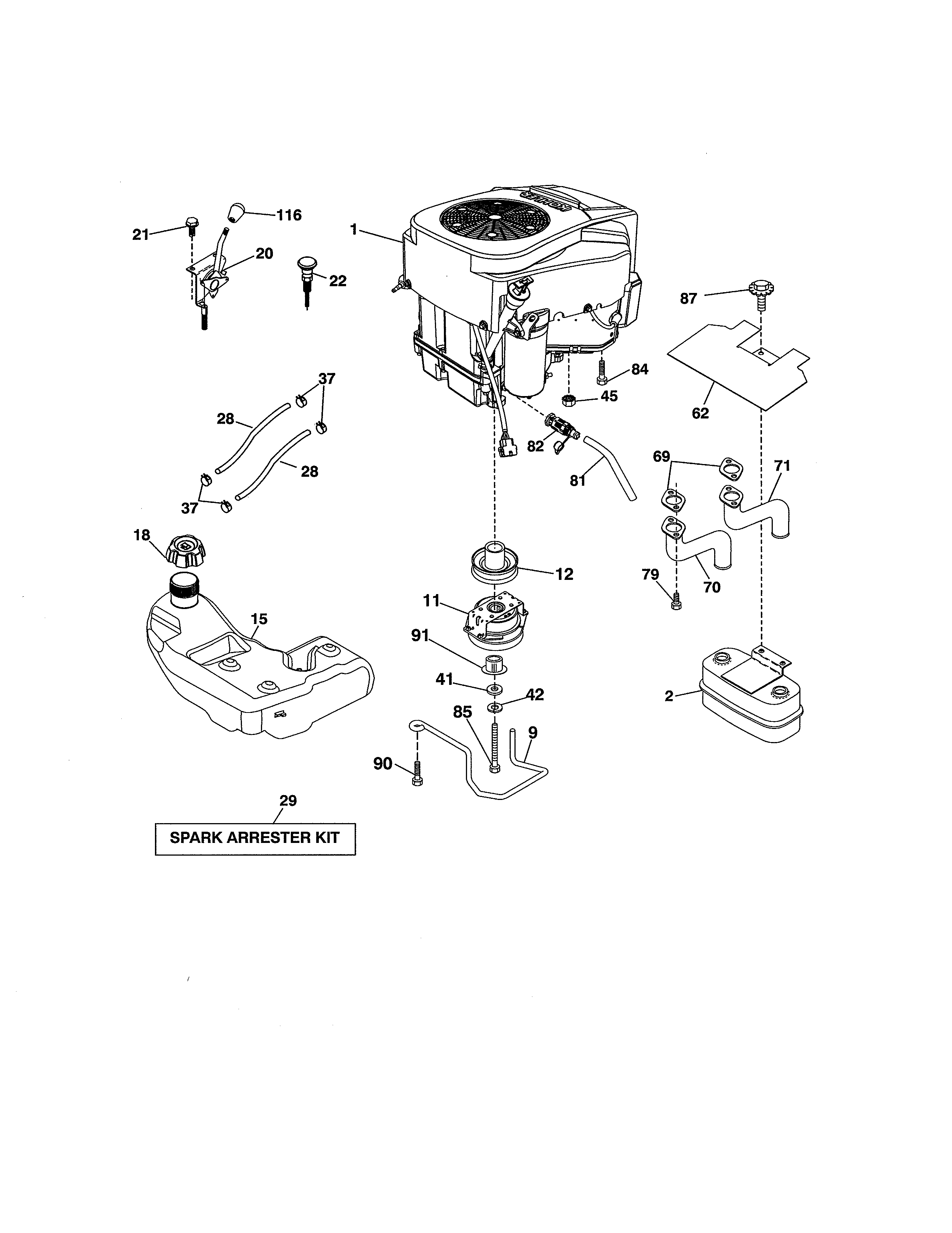 Craftsman 917986451 engine diagram