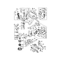 Hitachi CG23ECPSL throttle lever/gear case diagram