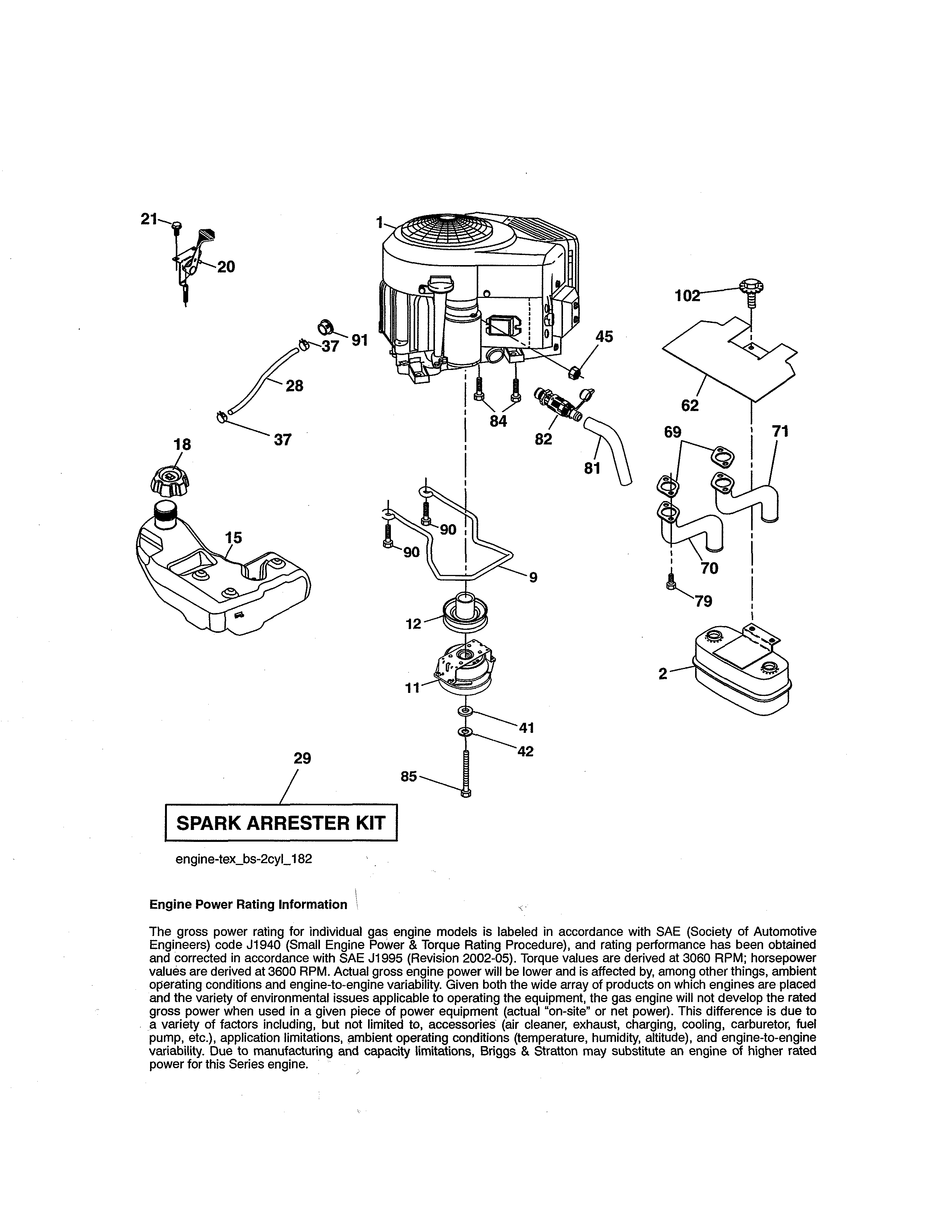 Craftsman 917273941 engine diagram