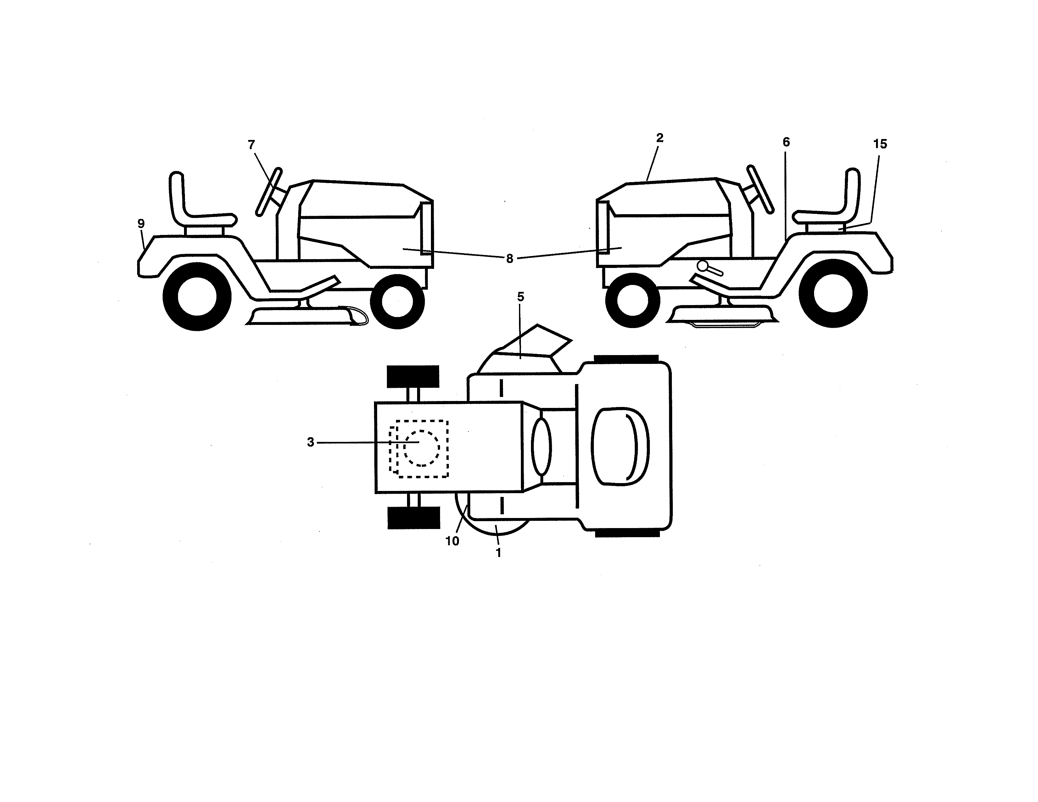 Poulan 96046007700 decals diagram