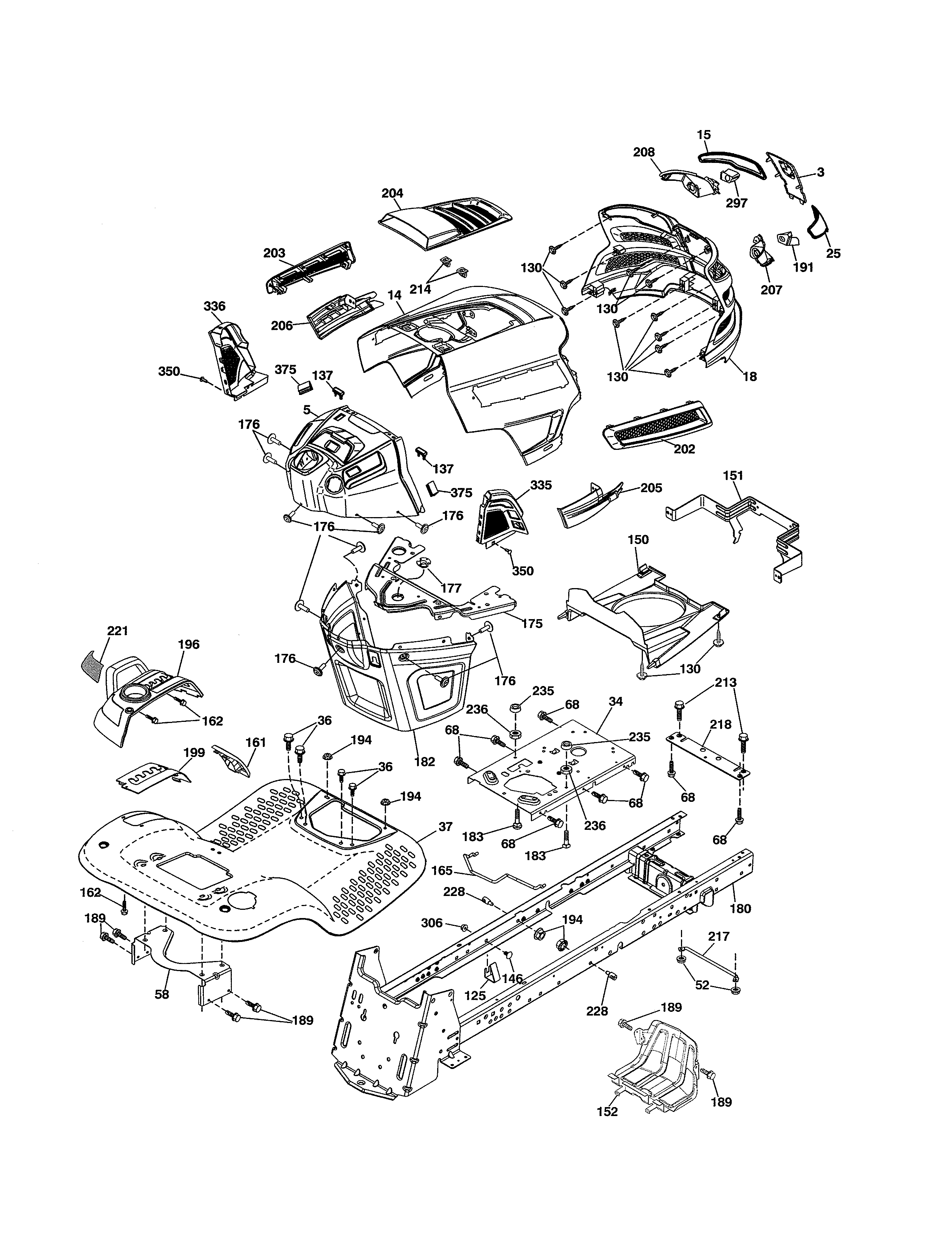 Husqvarna 96045004700 chassis diagram