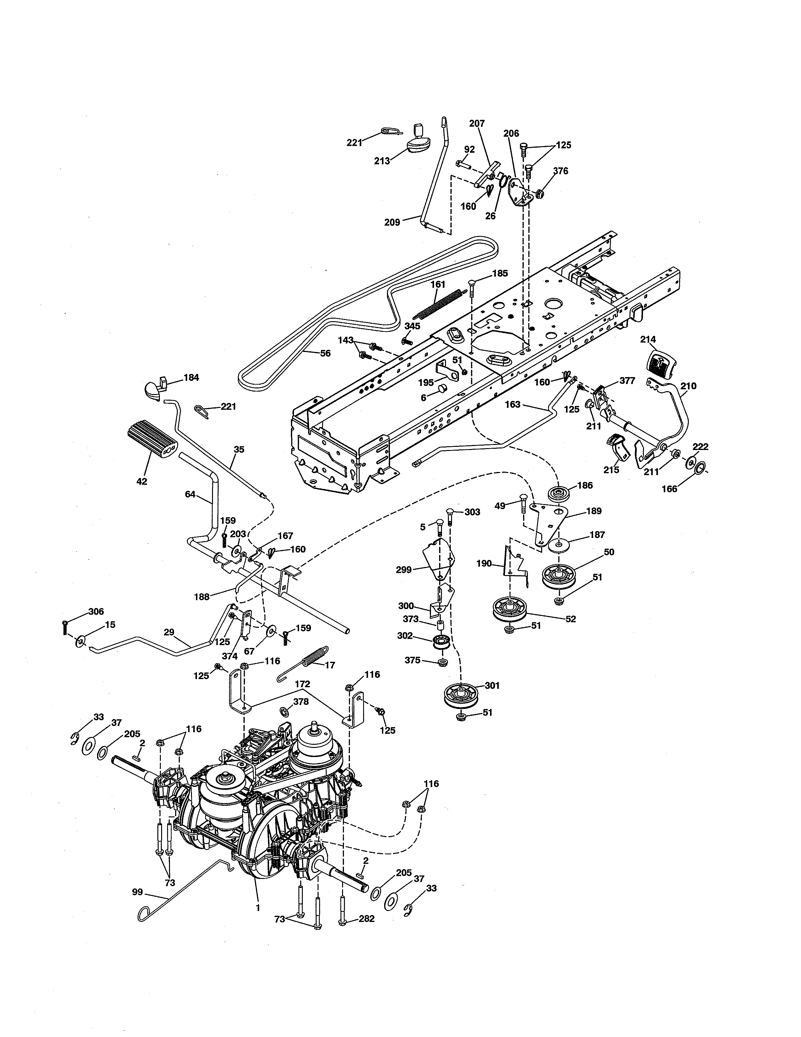 Husqvarna 96045005100 drive diagram