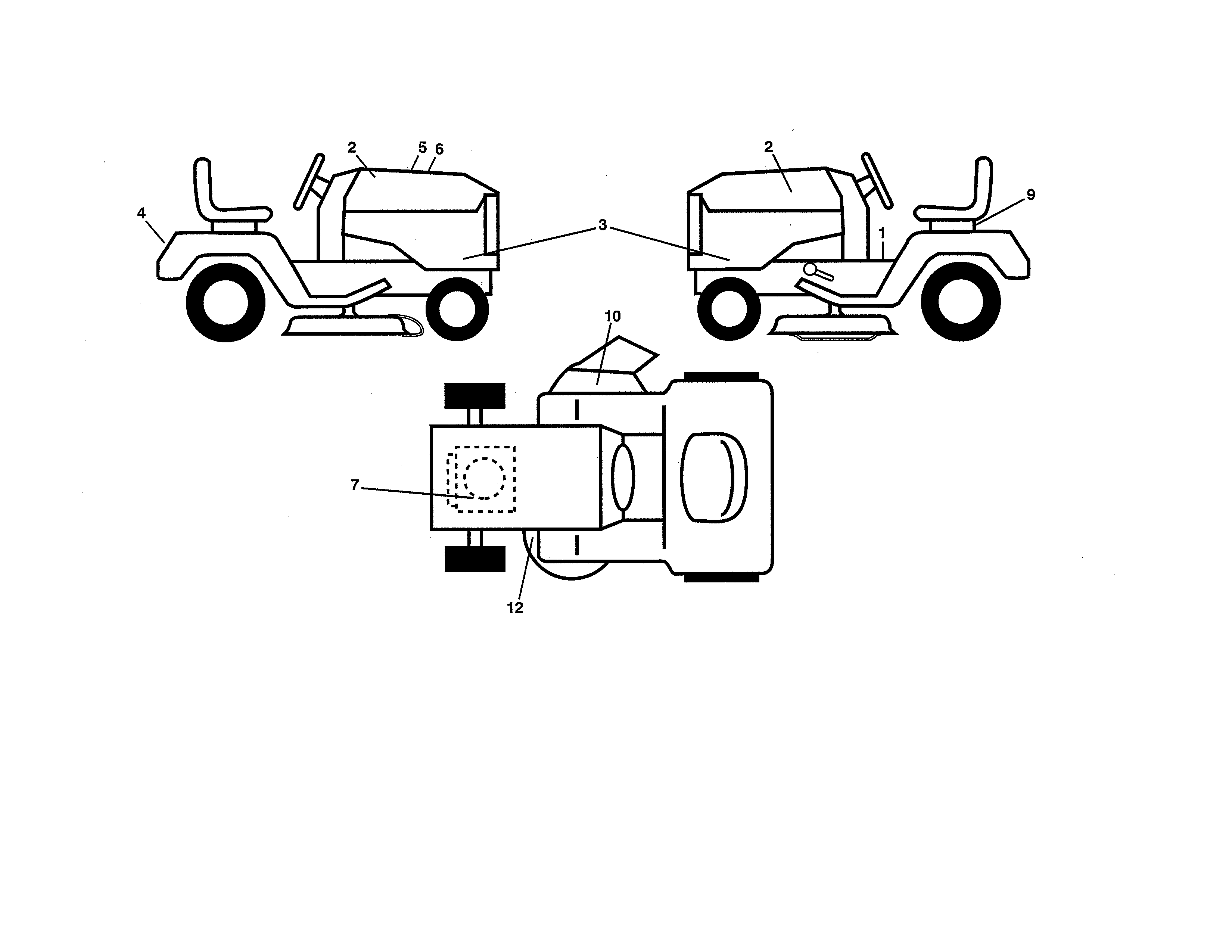 Husqvarna 96045005100 decals diagram