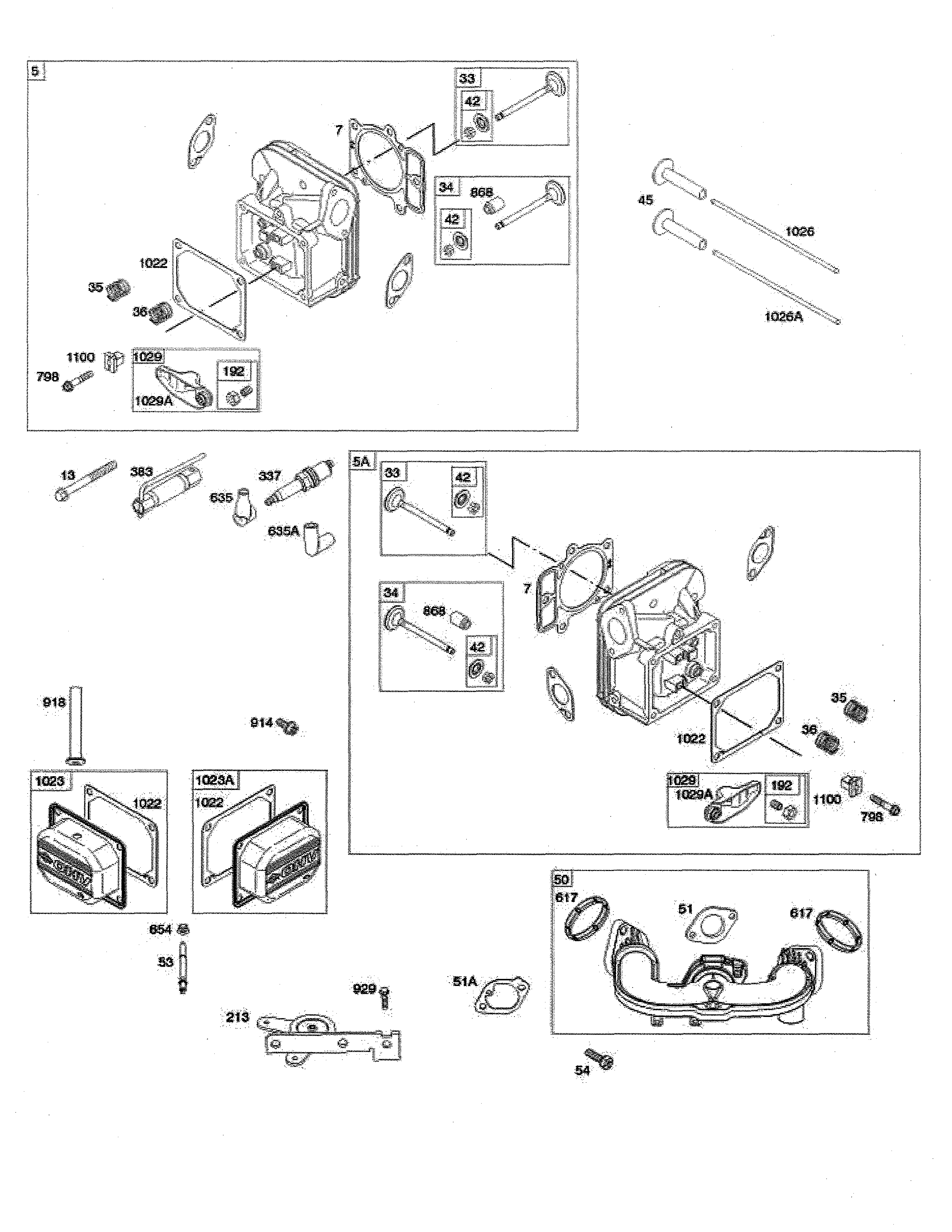 Husqvarna GTH52XLS-96045005700 cylinder head/ intake manifold diagram