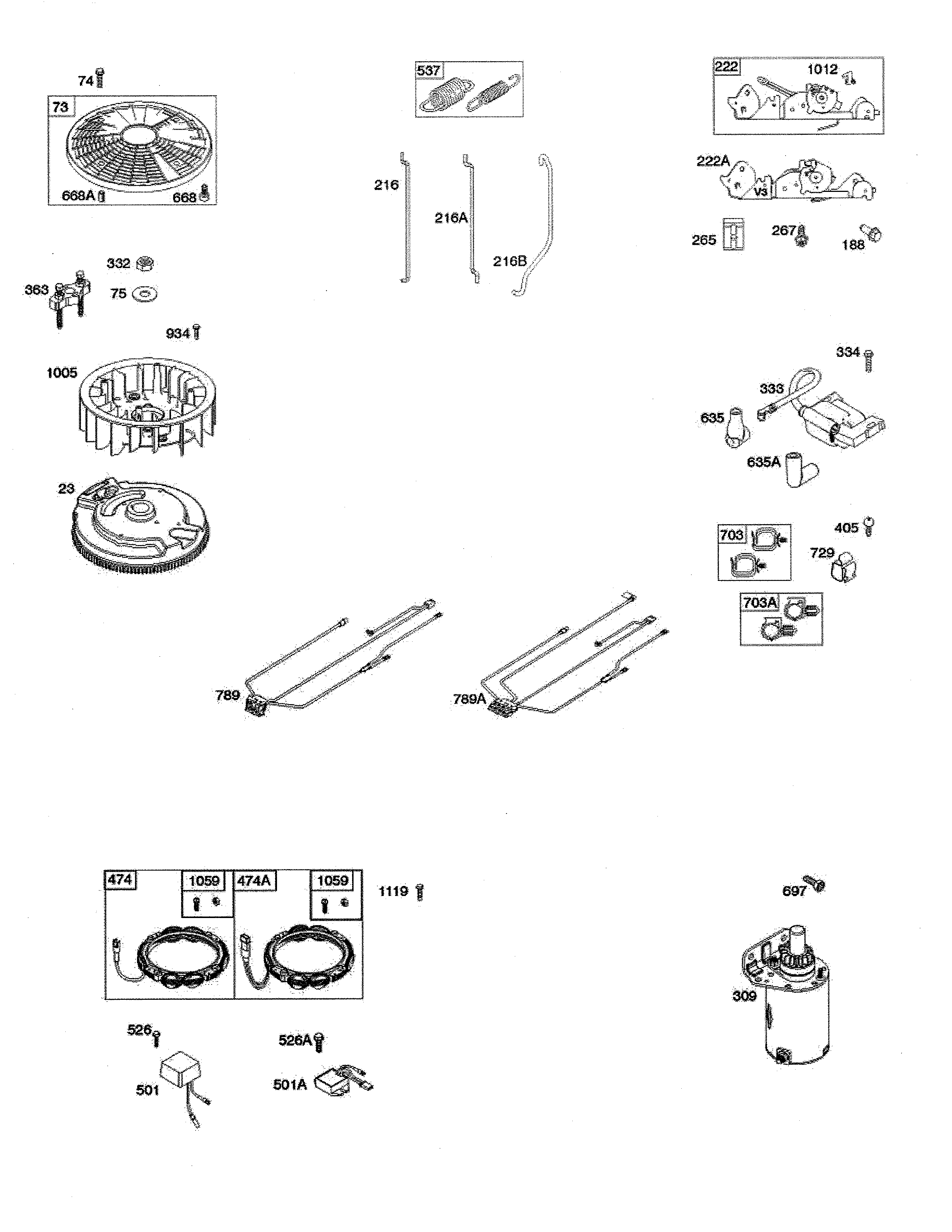 Husqvarna GTH52XLS-96045005700 flywheel/alternator diagram