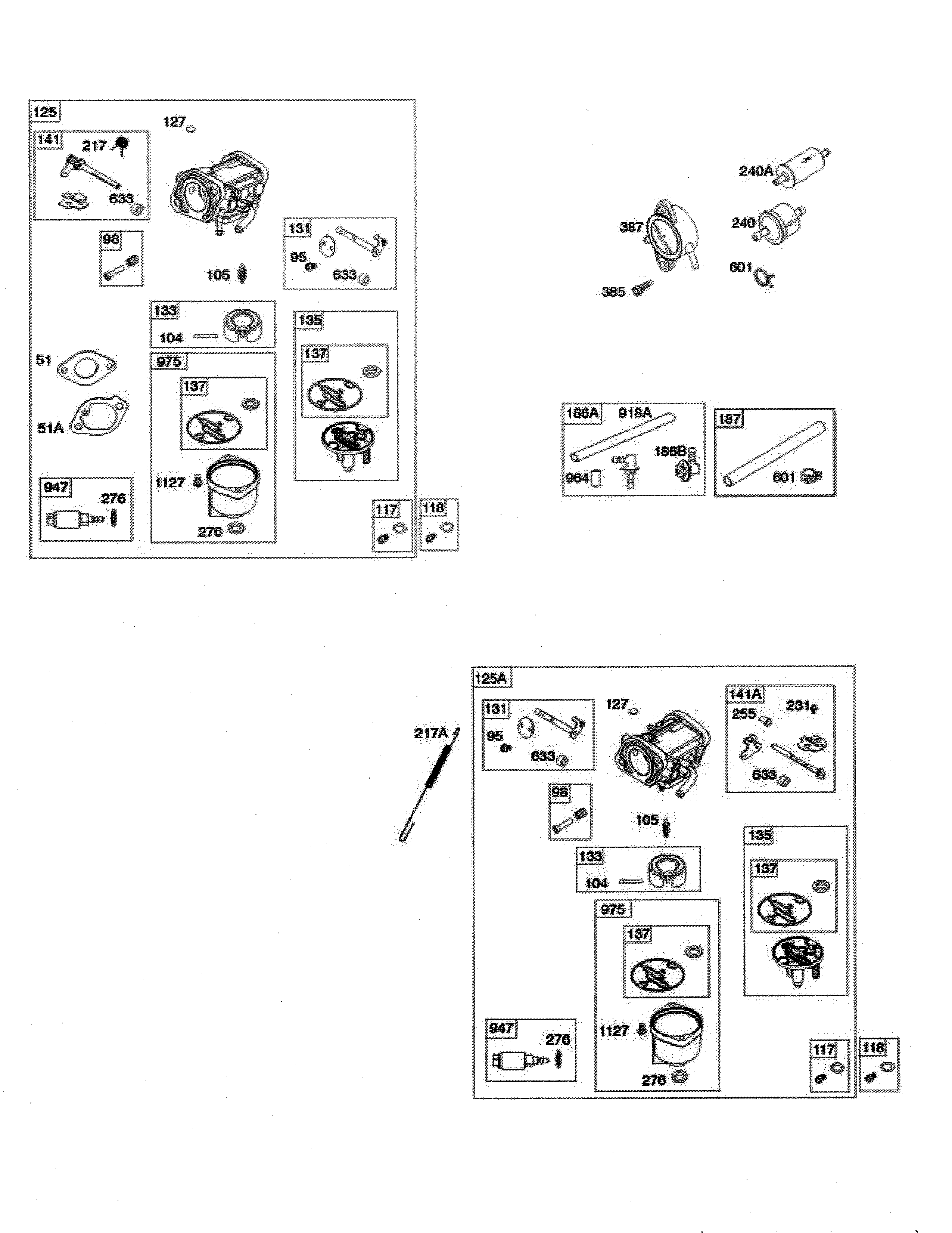 Husqvarna 96045005100 carburetor/fuel filter diagram