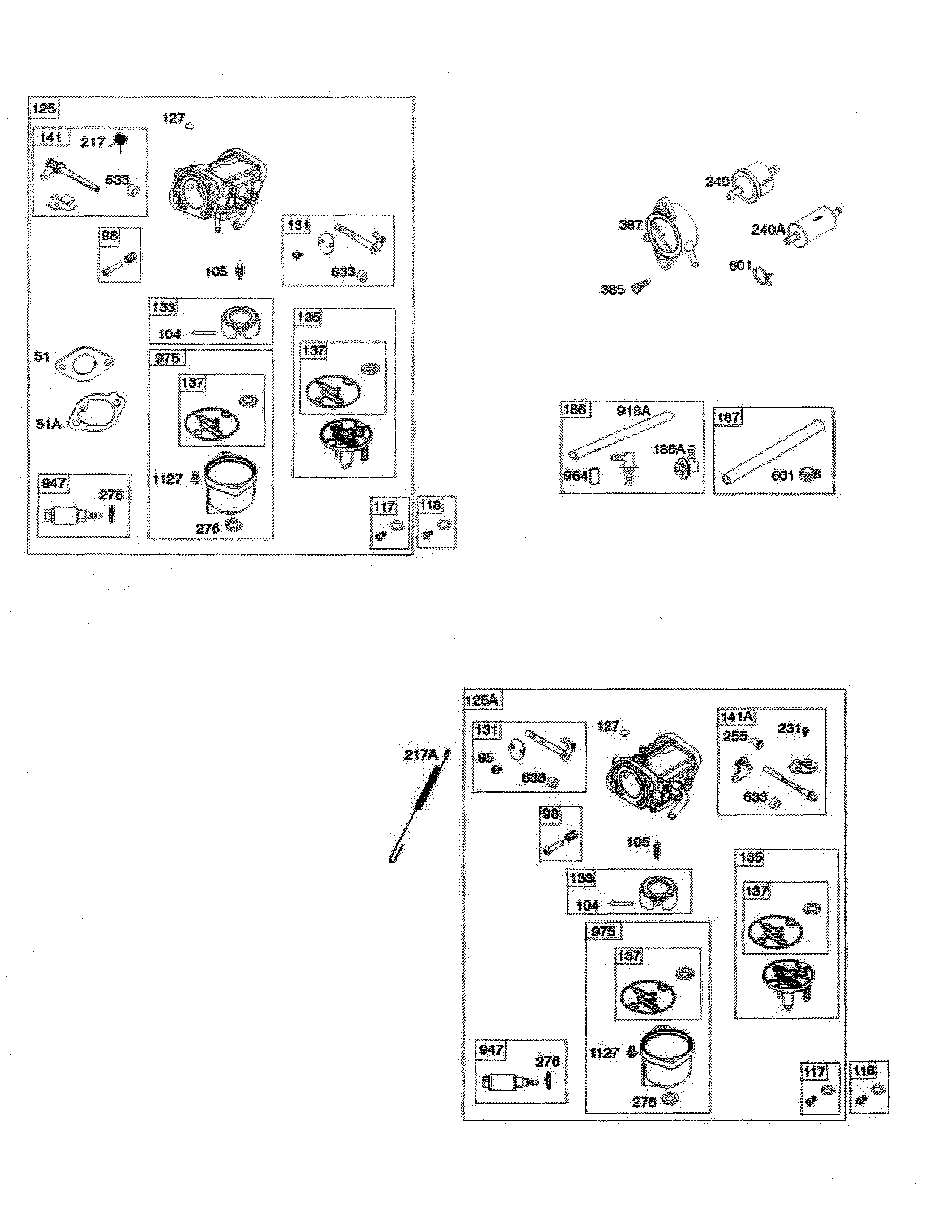 Husqvarna YTH24V54-96043025900 carburetor/fuel filter diagram