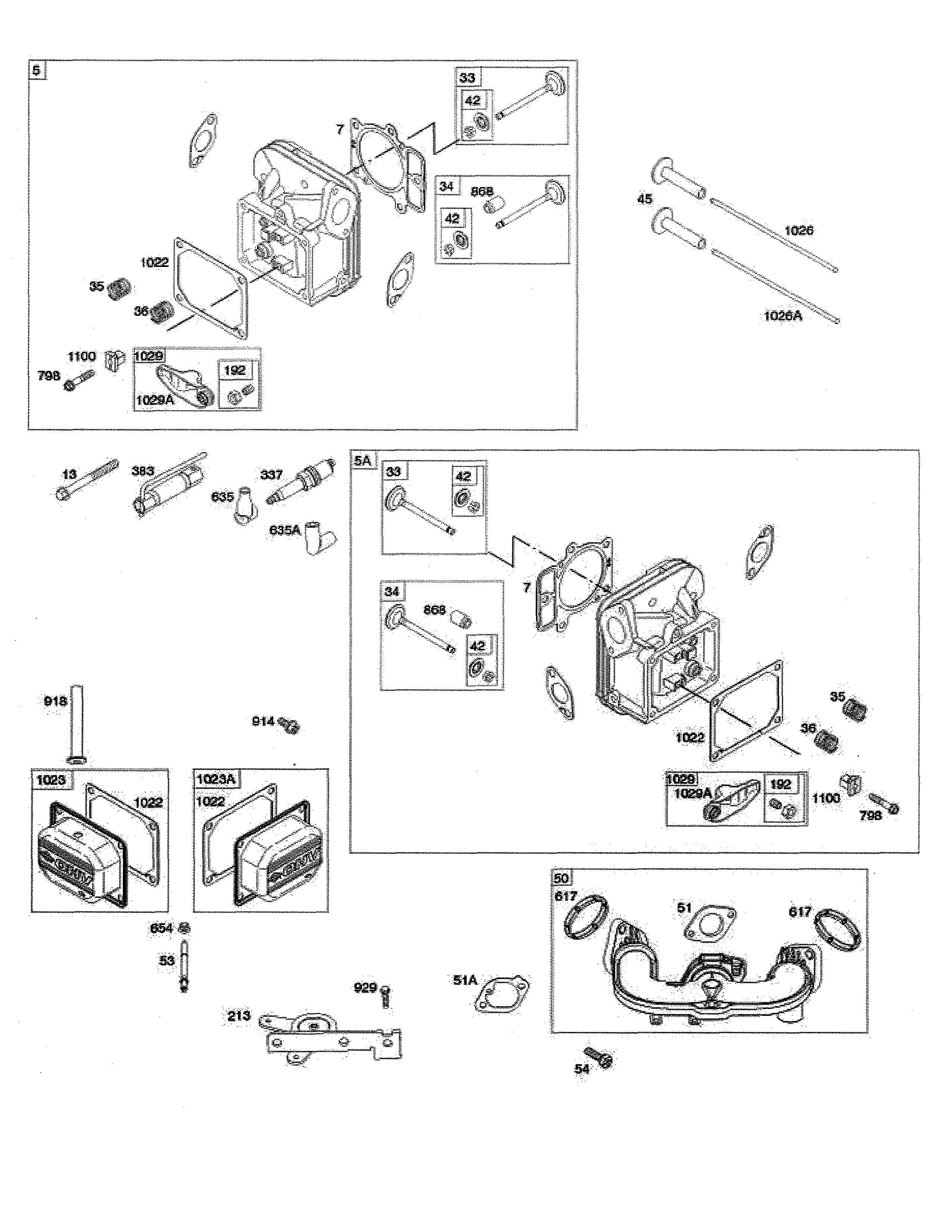 Husqvarna YTH24V54-96043025900 cylinder head/intake manifold diagram