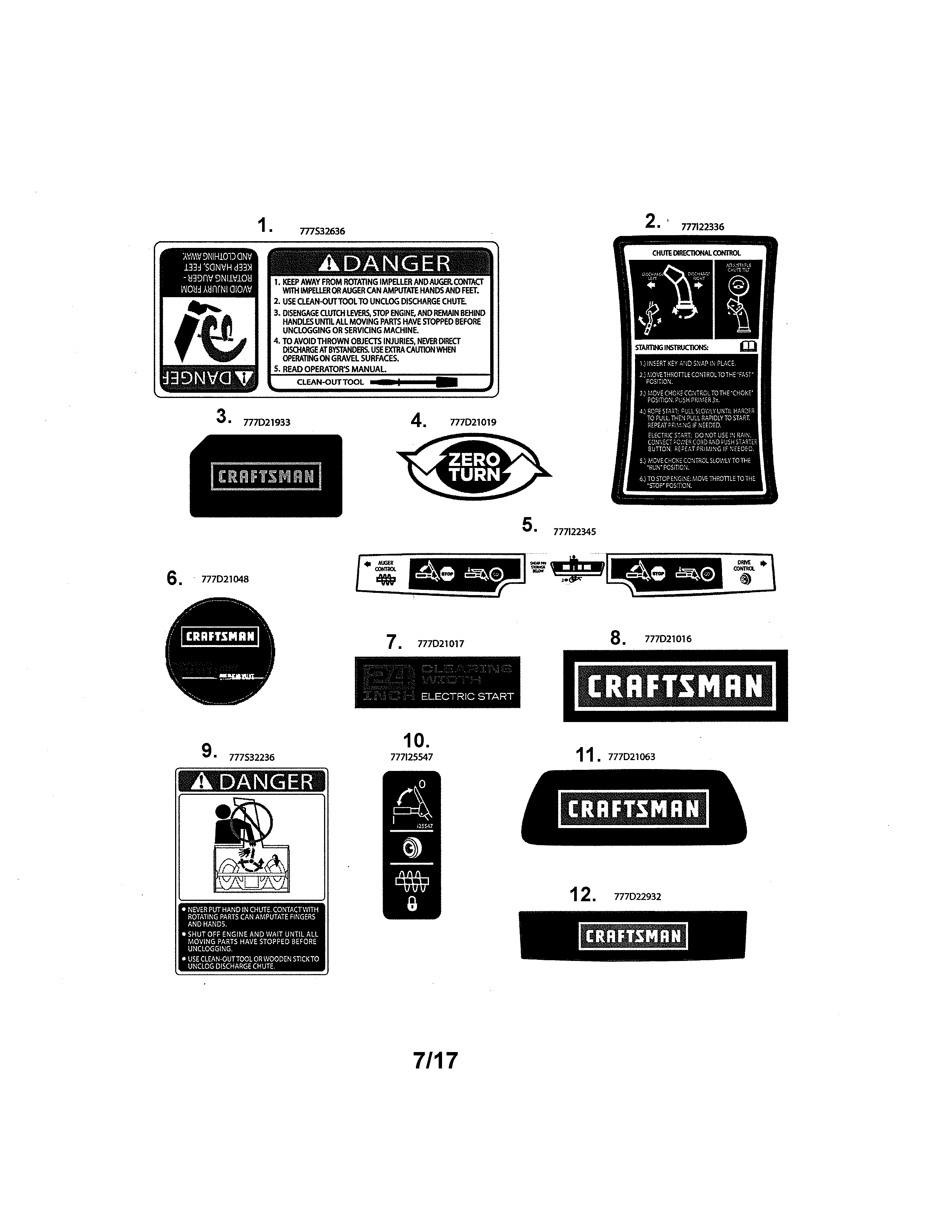 MTD 31AS5BHE799 decals diagram