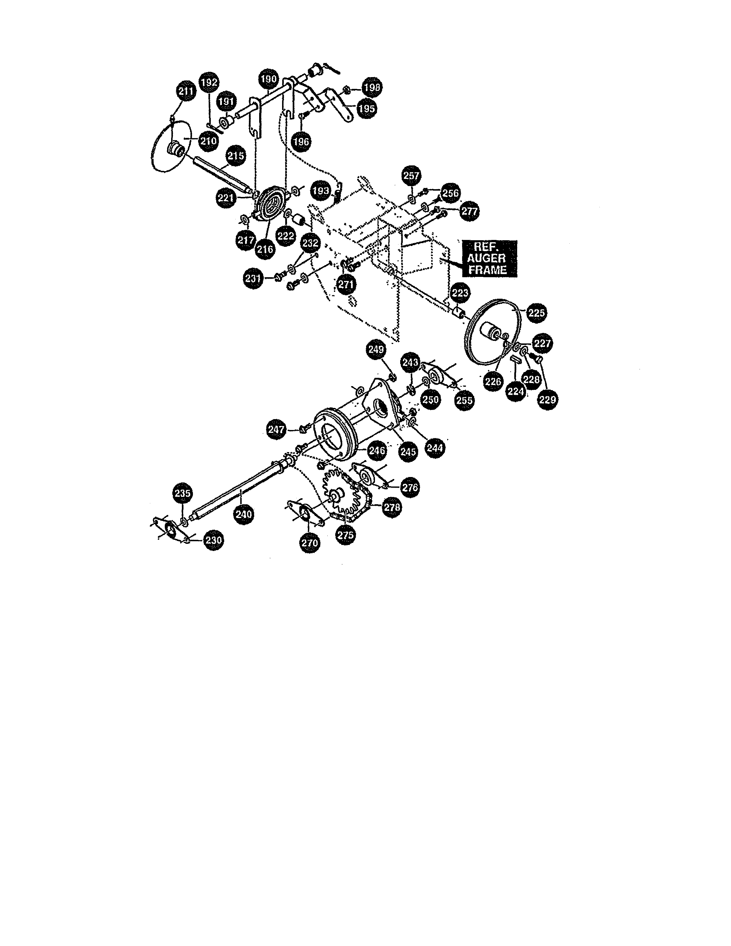 Noma G2474010 drive components assembly diagram