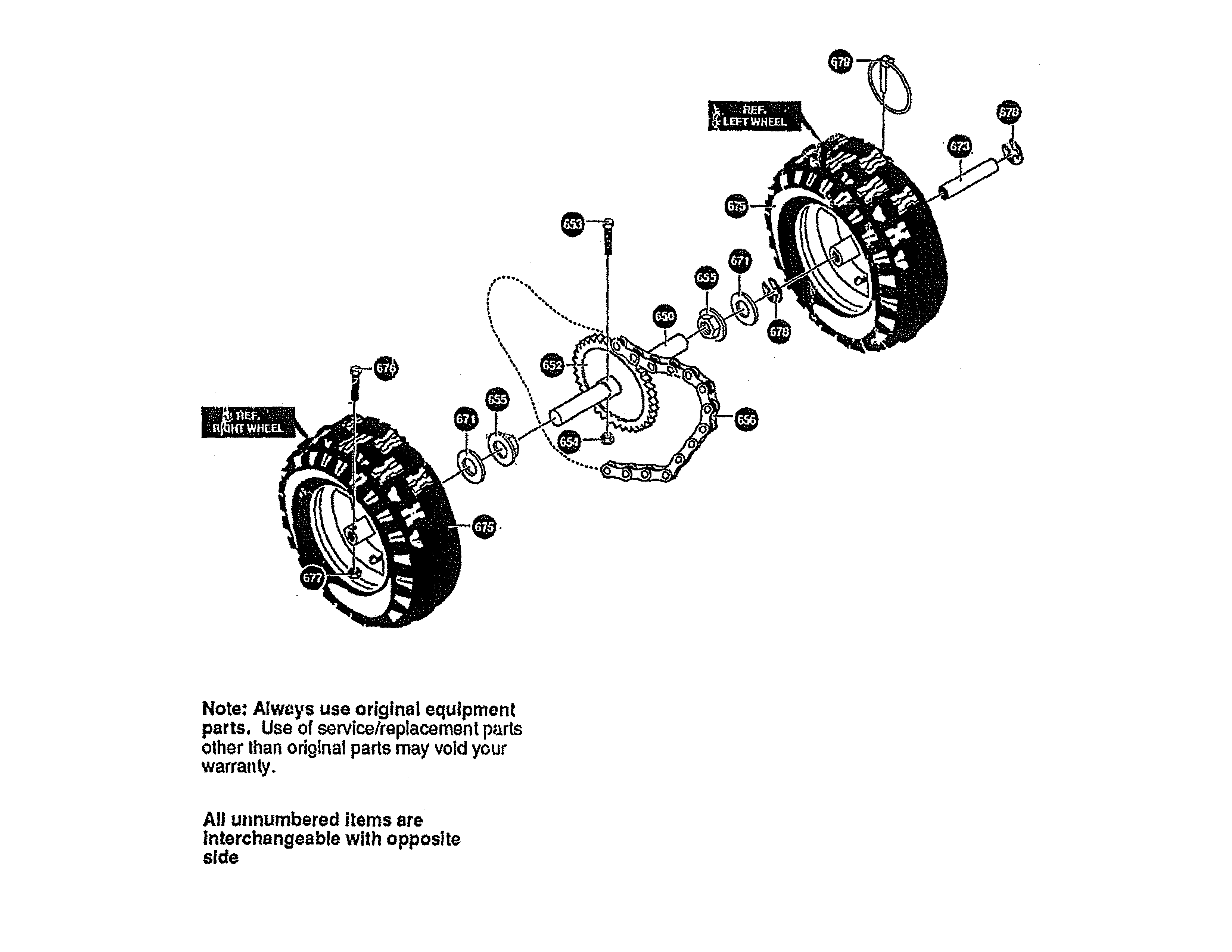 Noma G2474010 wheels assembly diagram