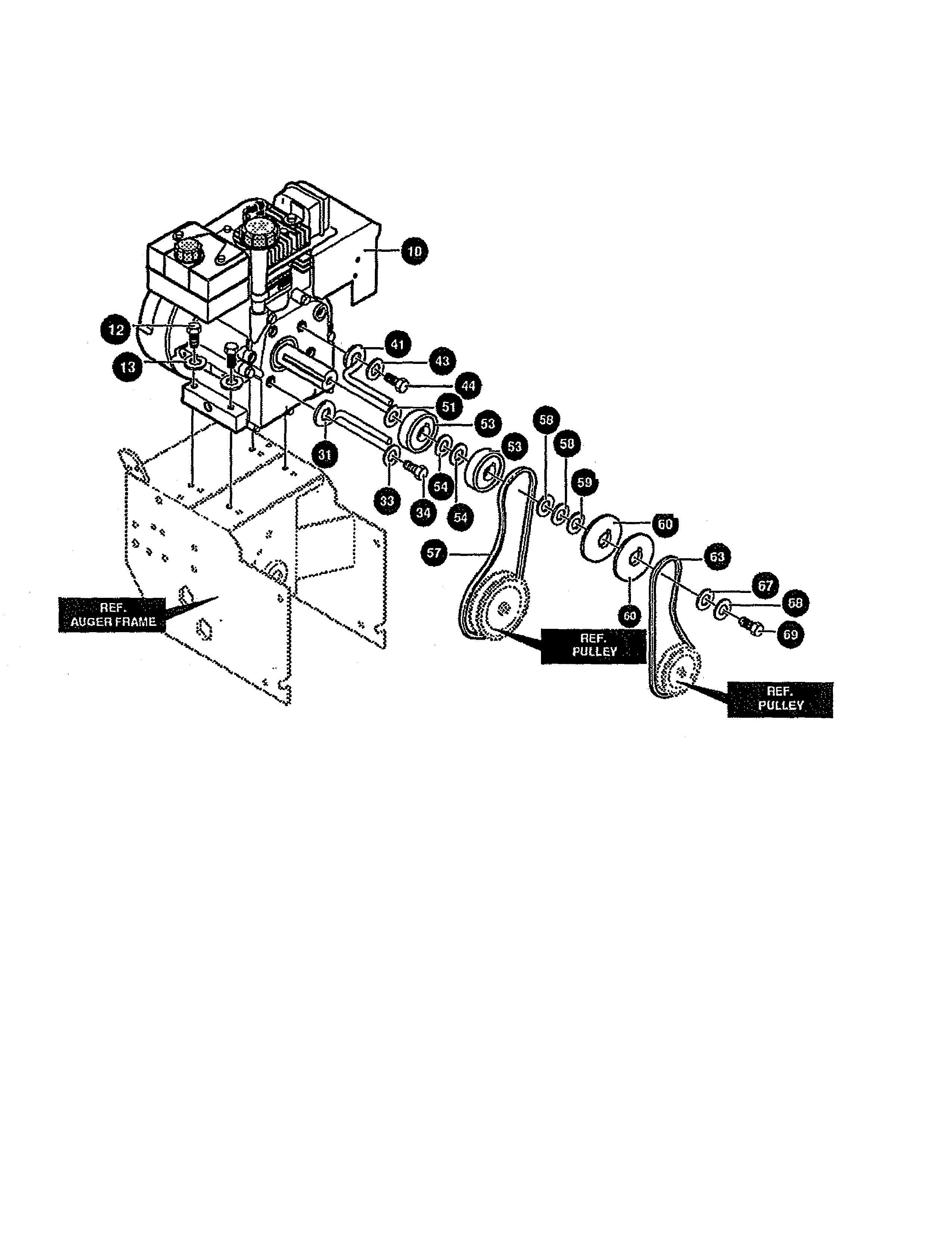 Noma G2474010 engine assembly for 9hp - g2794-010 diagram