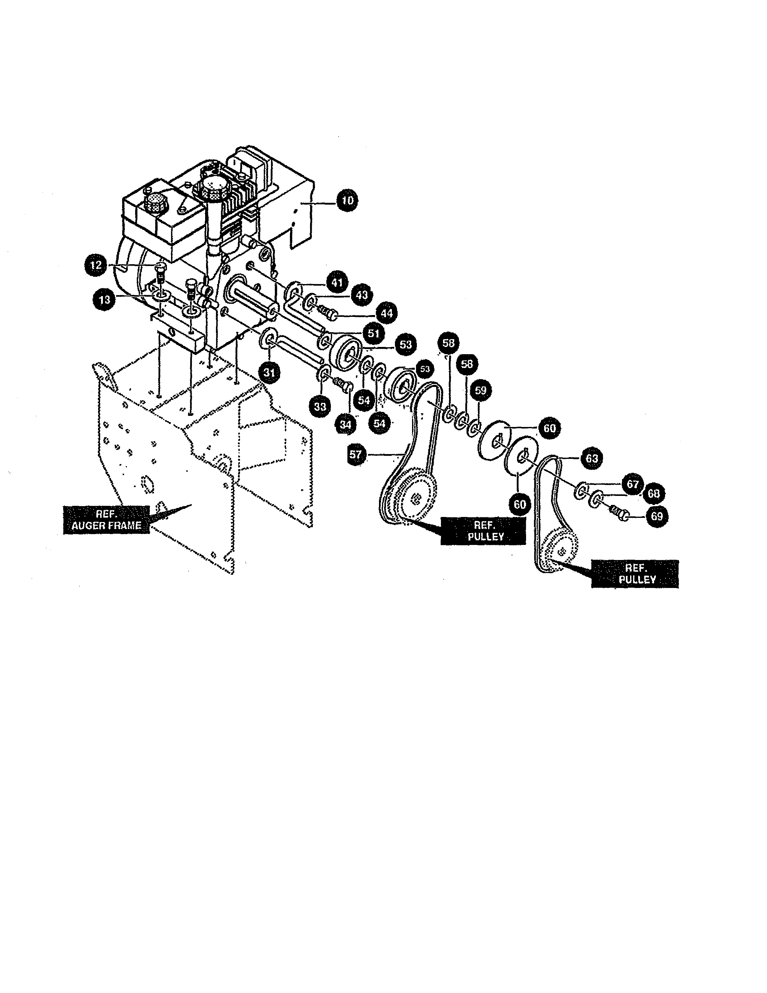 Noma G2474010 engine assembly for 7hp - g2474-010 diagram