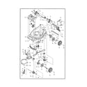 Husqvarna LC221A-96145003500 mower deck/cutting deck diagram
