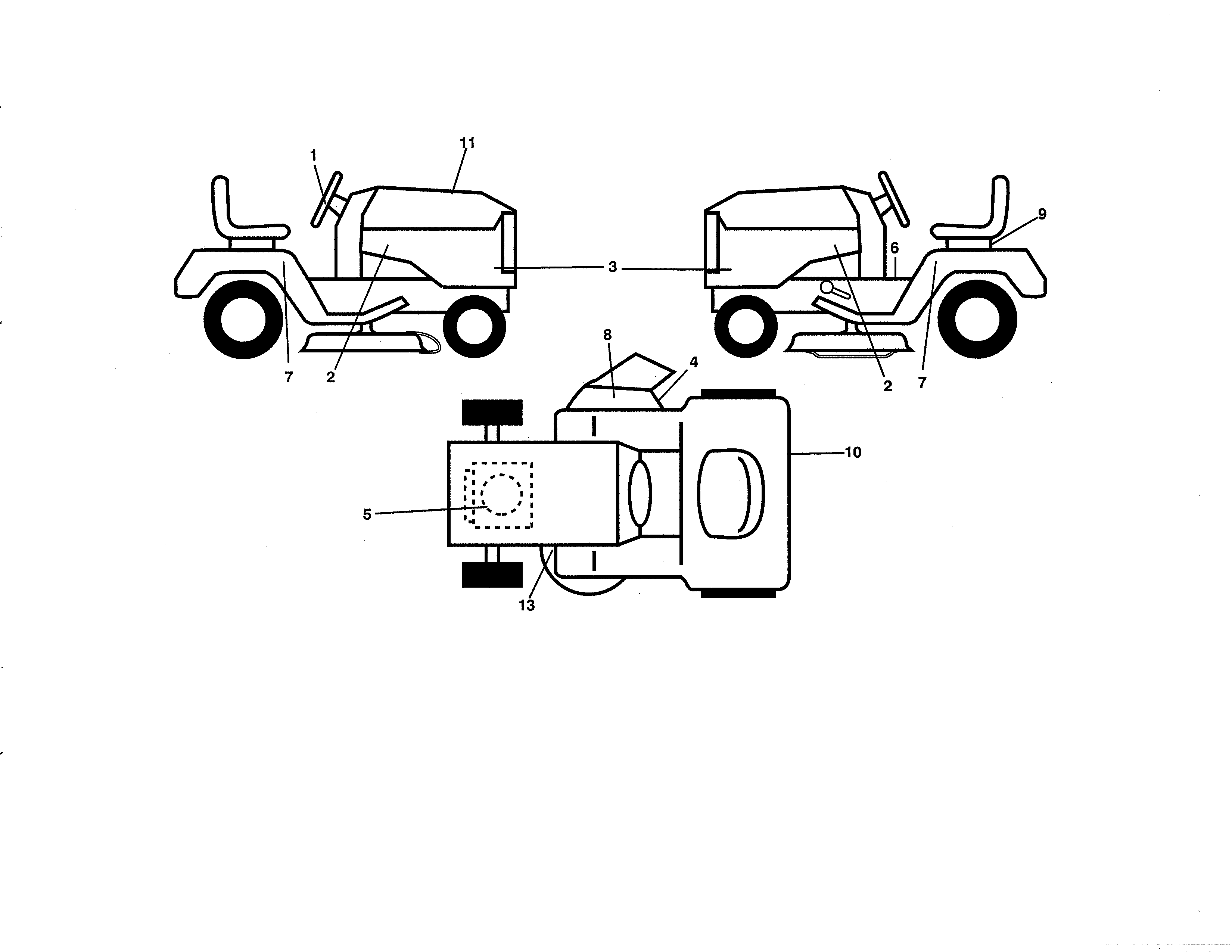 Murray MS18542-96044000800 decals diagram