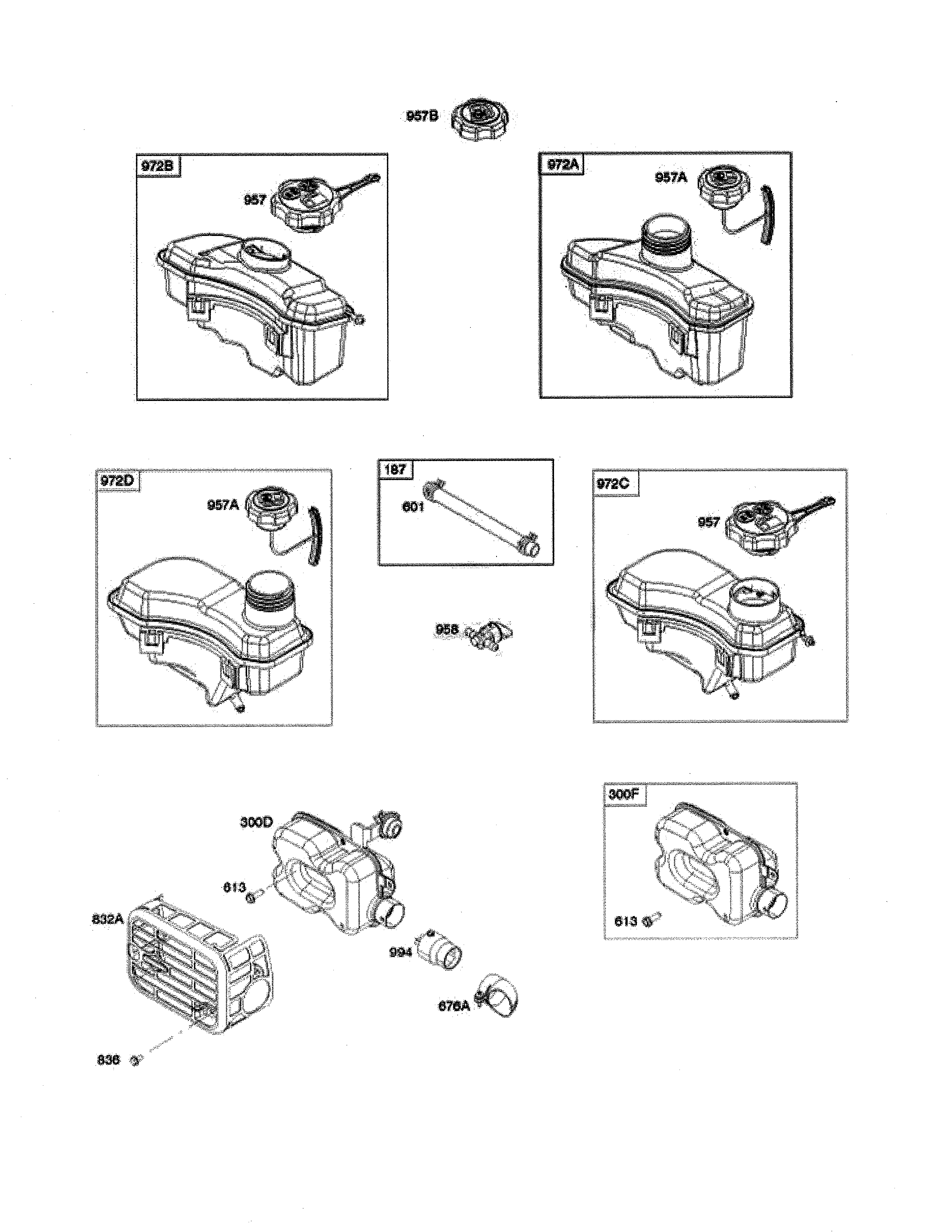 Husqvarna LC221A-96145003500 fuel supply/exhaust diagram