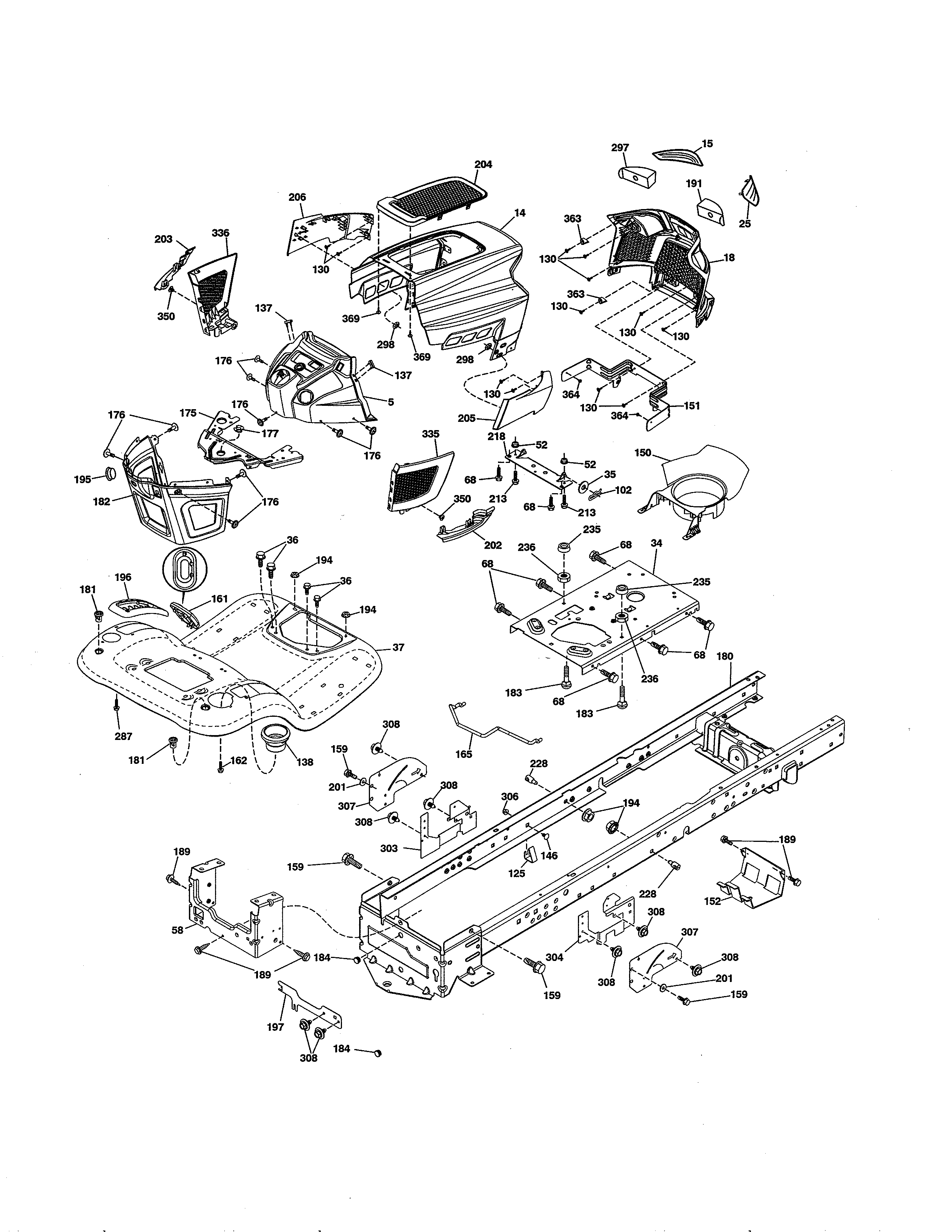 Craftsman 917990040 chassis & enclosures diagram