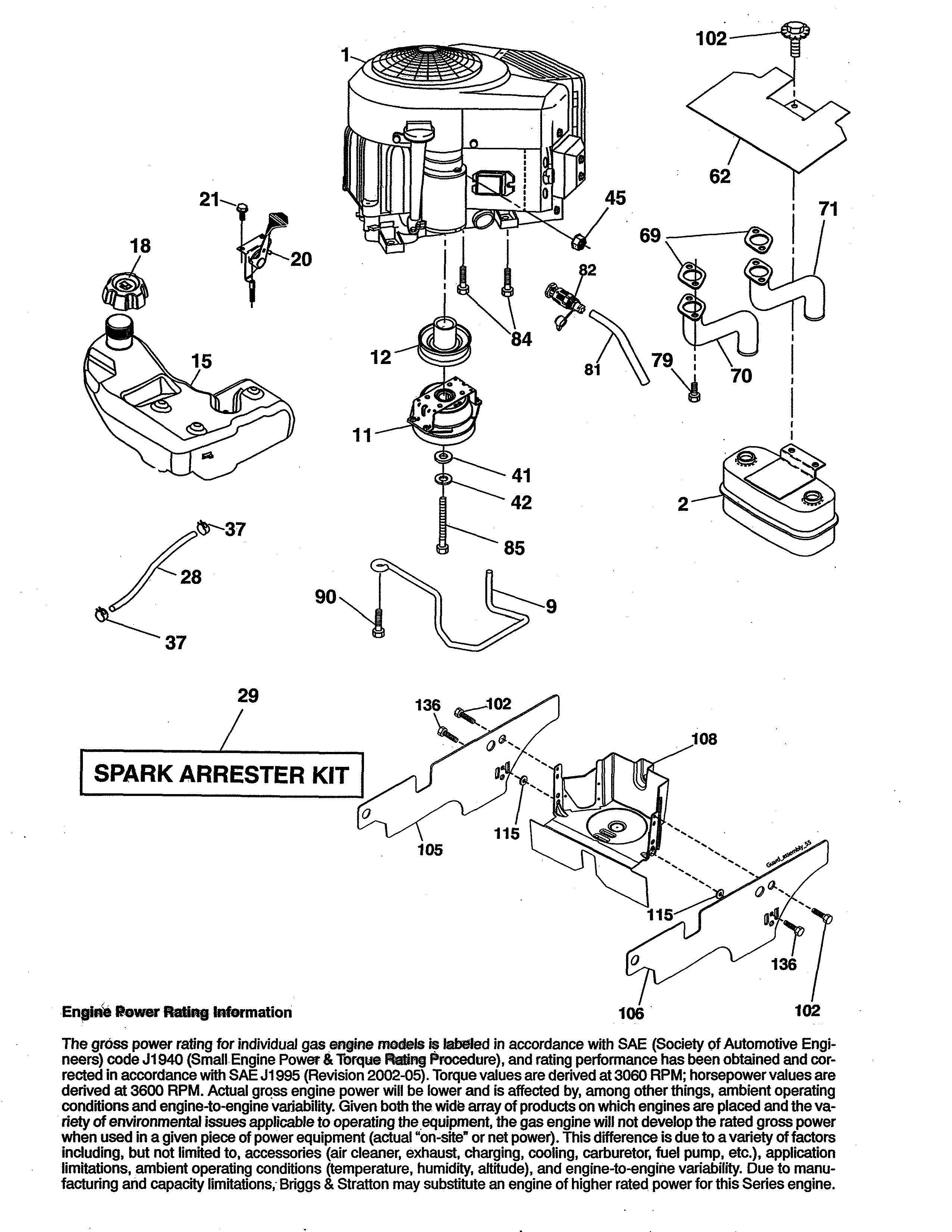Craftsman 917990040 engine diagram