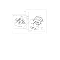 Samsung NE599N1PBSR/AC-03 drawer assembly diagram