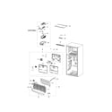 Samsung RT18M6215WW/AA-00 freezer compartment diagram
