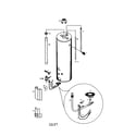 Kenmore 153336152 water heater diagram