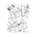 Whirlpool LTE6234DQ0 dryer bulkhead diagram