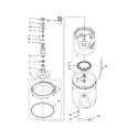 Whirlpool LTE6234DQ0 agitator/basket/tub diagram