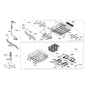 Bosch SHE68M05UC/46 spray arm/dish racks diagram