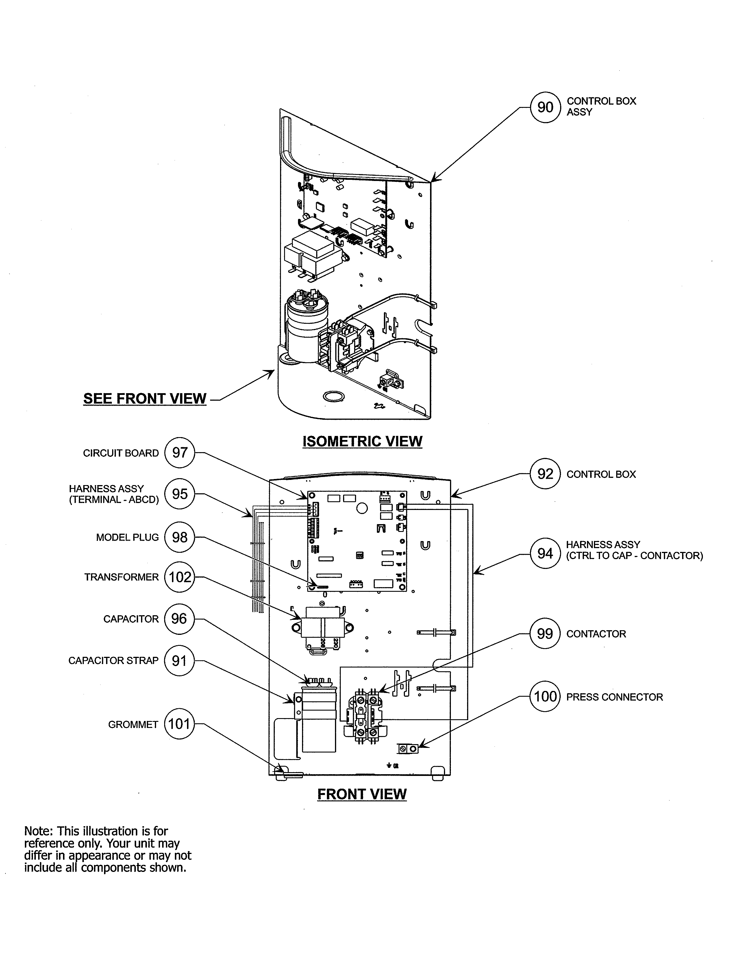 Carrier 24ANB748A0030030 electrical parts diagram