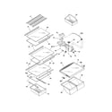 Frigidaire FFHI1817LS7 shelves diagram