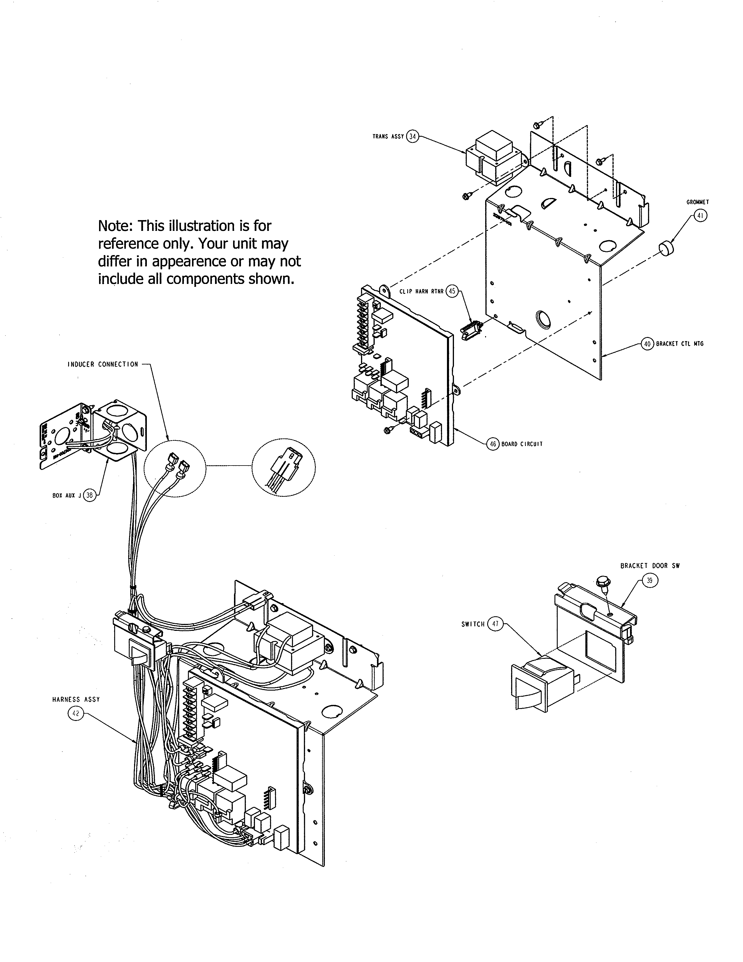 Carrier 58CVX110-11120 control box assembly diagram