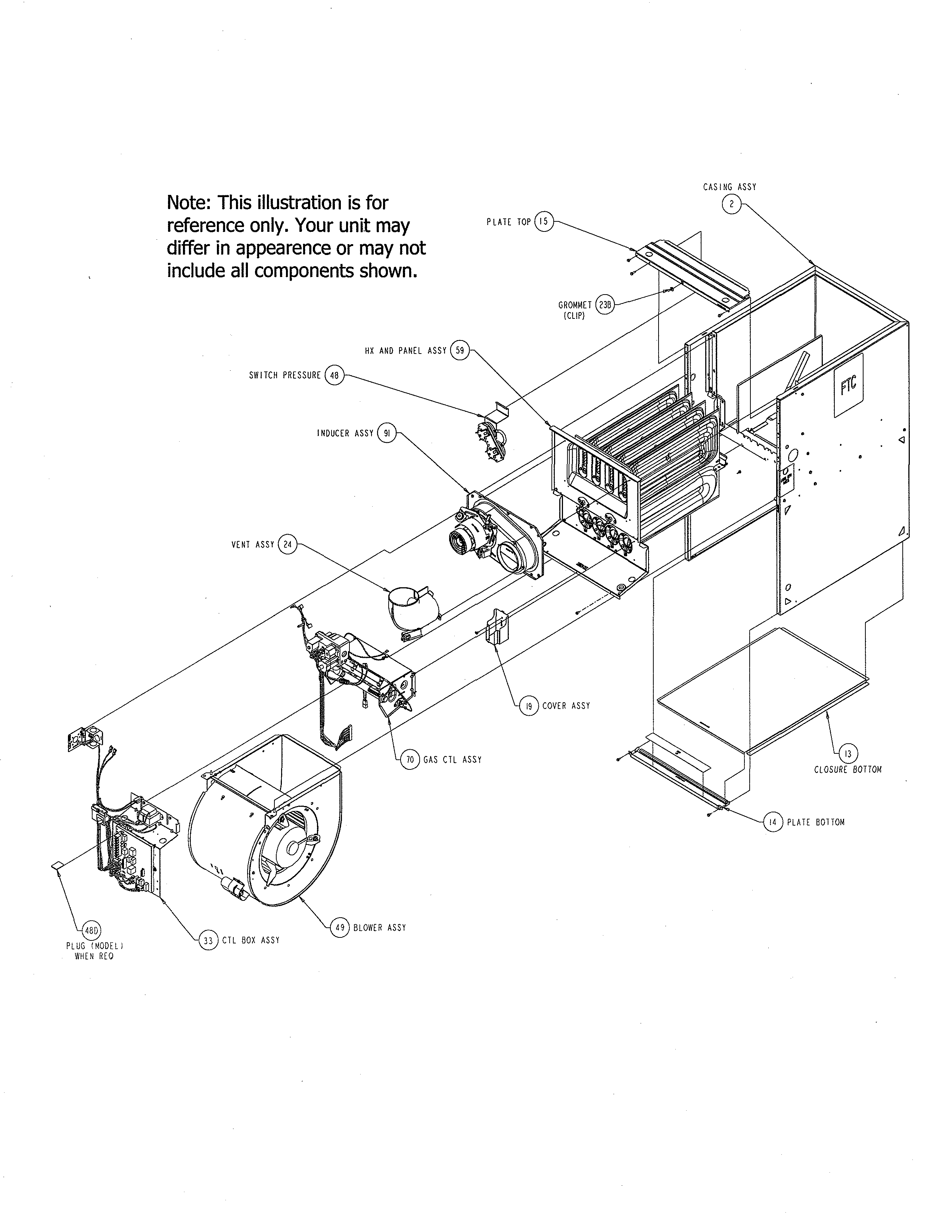 Carrier 58CVX110-12120 unit diagram