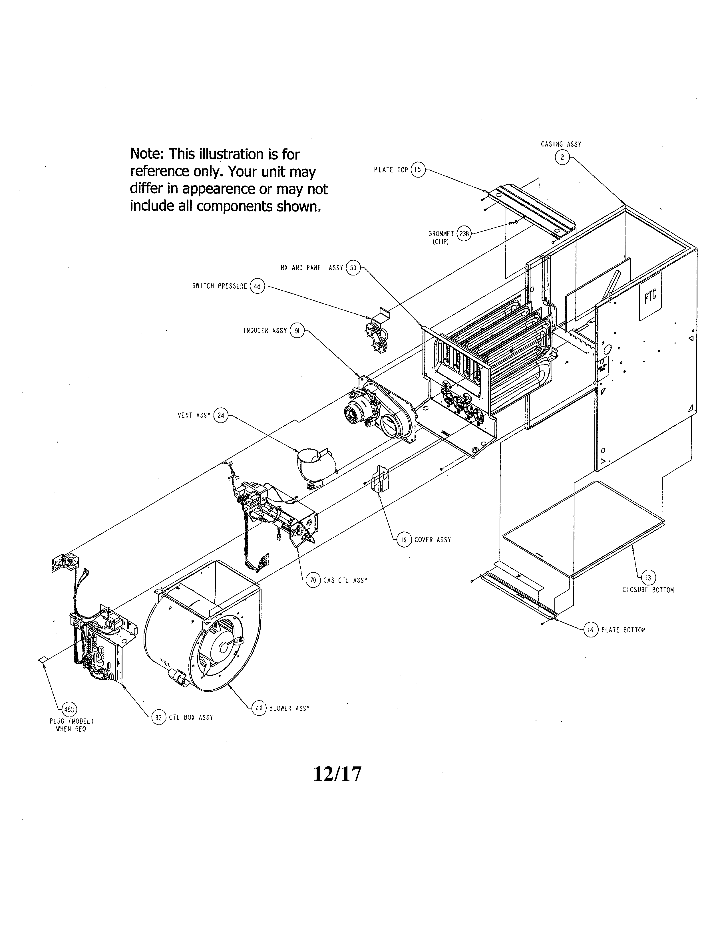 Carrier 58CVX110-13120 unit diagram