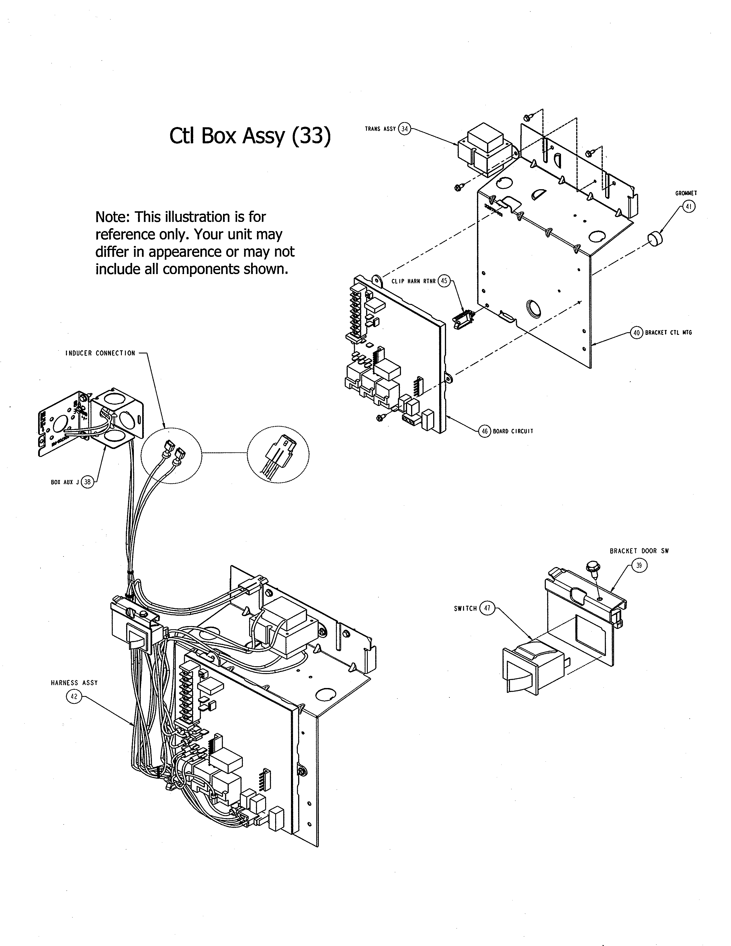 Carrier 58CVX110-14120 control box diagram
