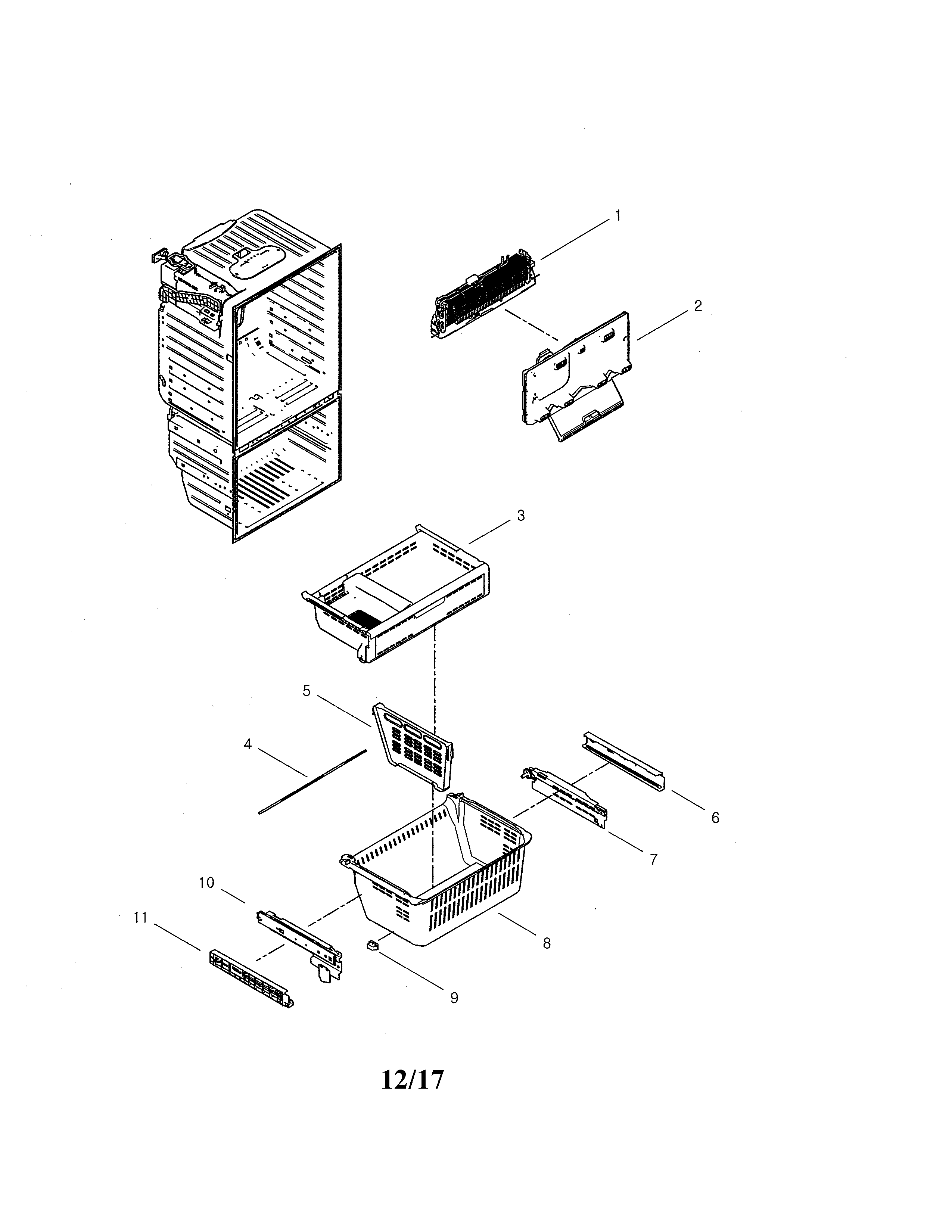 Samsung RFG29THDRS/XAA-00 freezer diagram