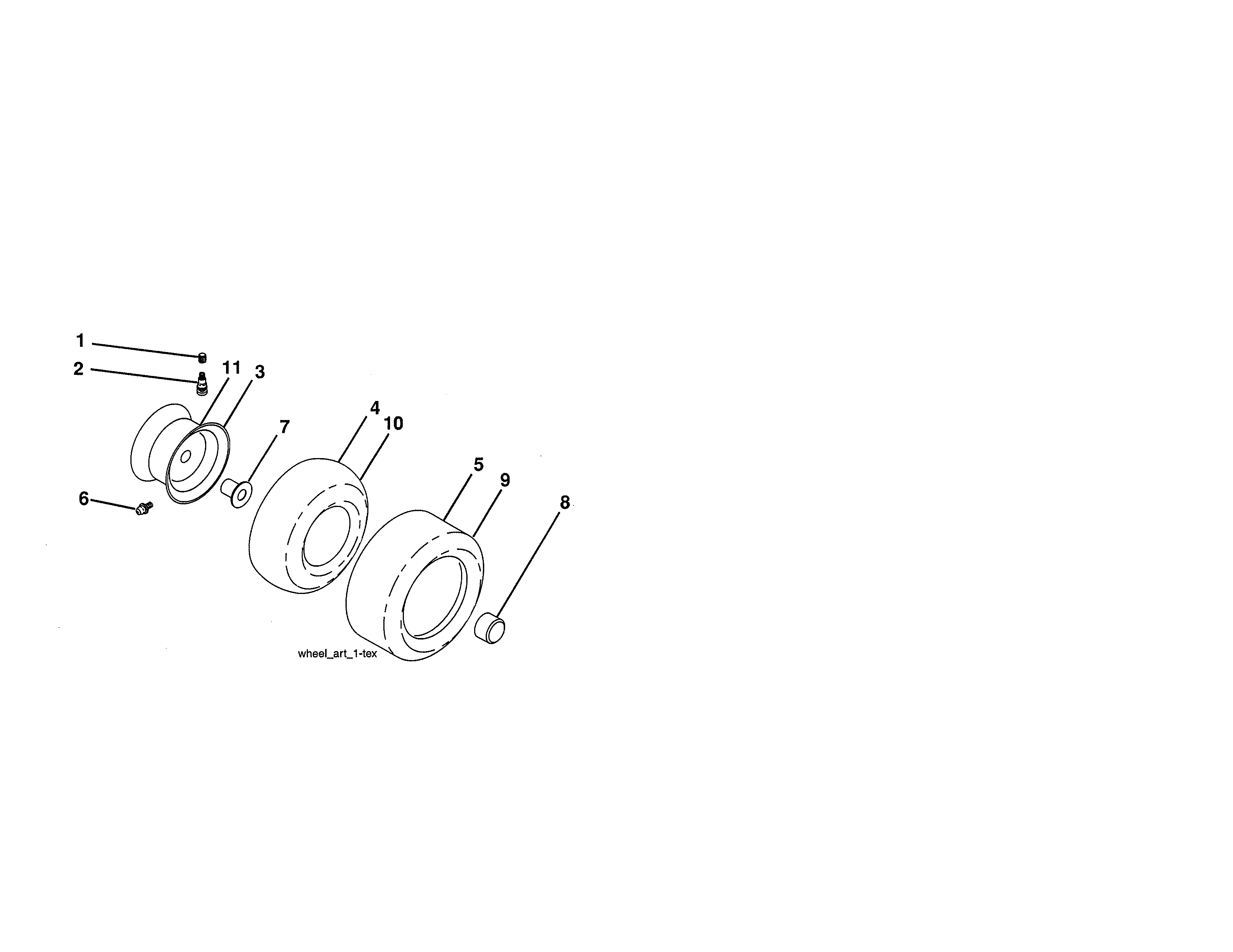 Husqvarna 917223810 wheels & tires diagram