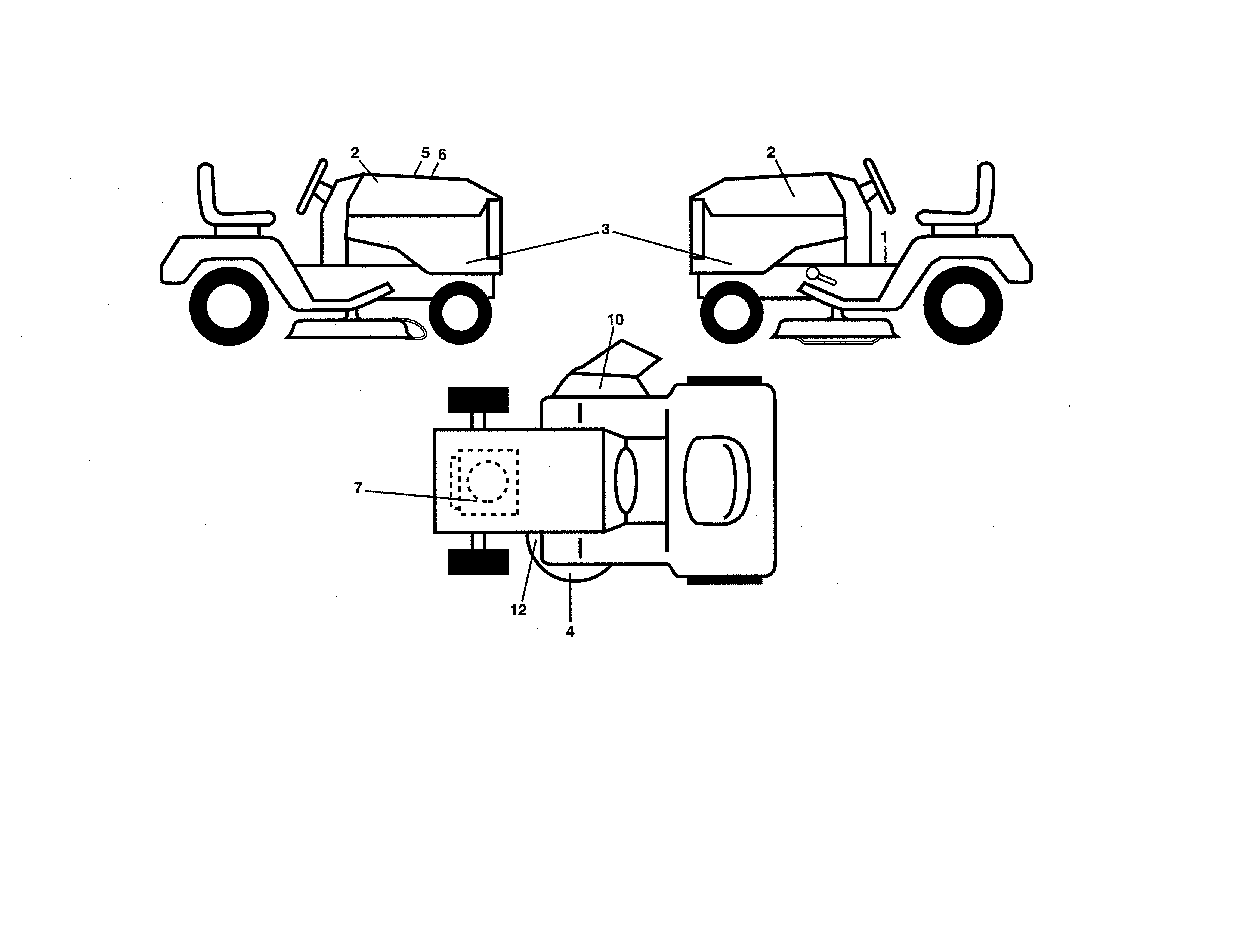 Husqvarna YTH2246-917223905 decals diagram