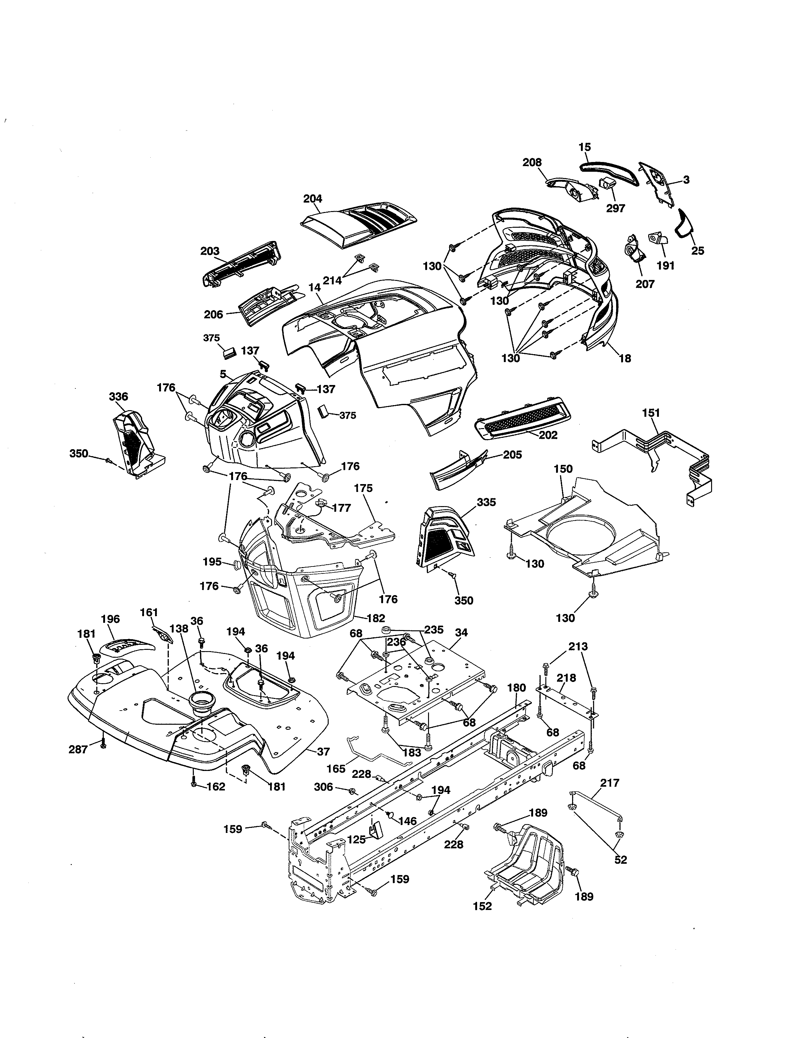Husqvarna 917223840 chassis diagram