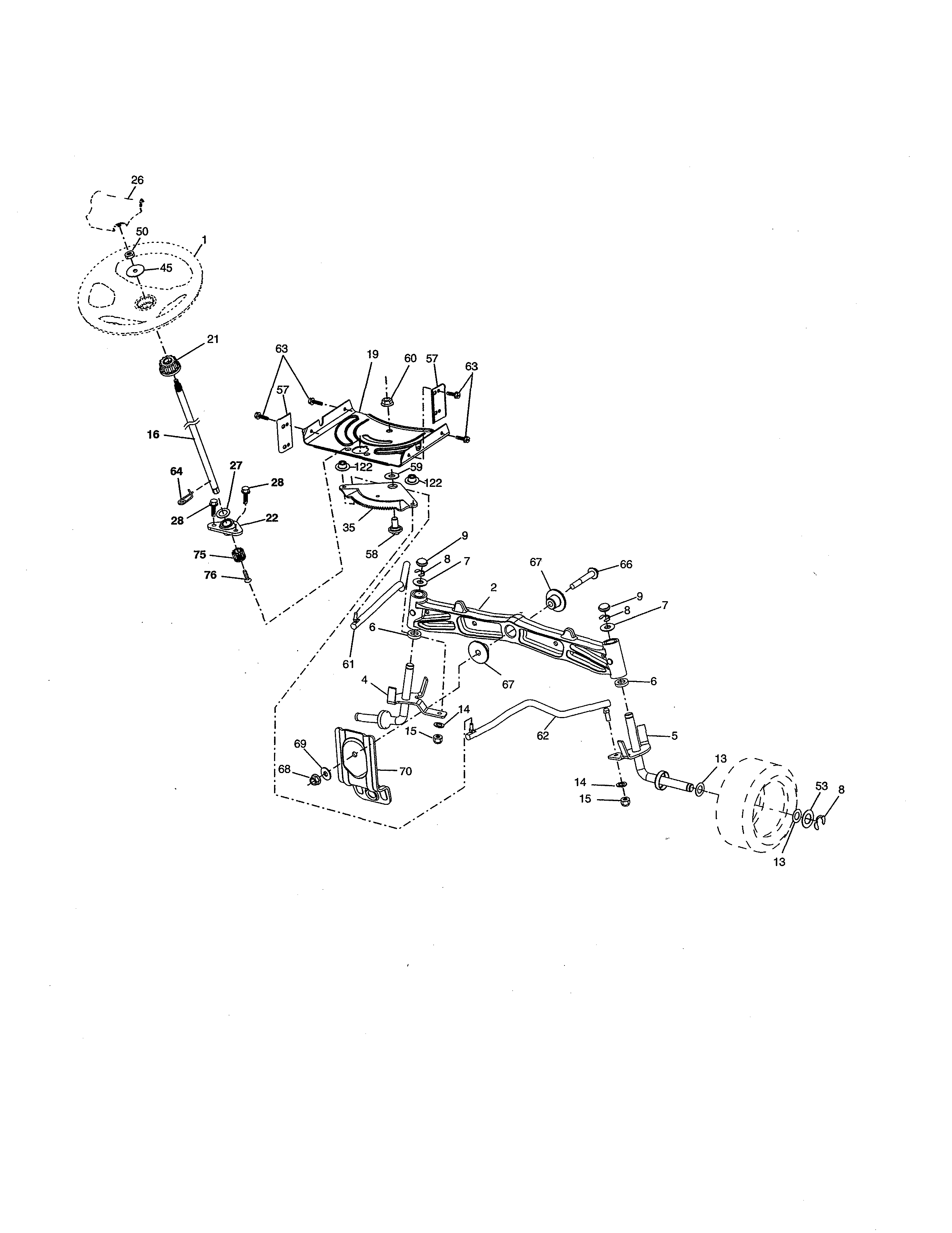 Husqvarna 917223840 steering diagram