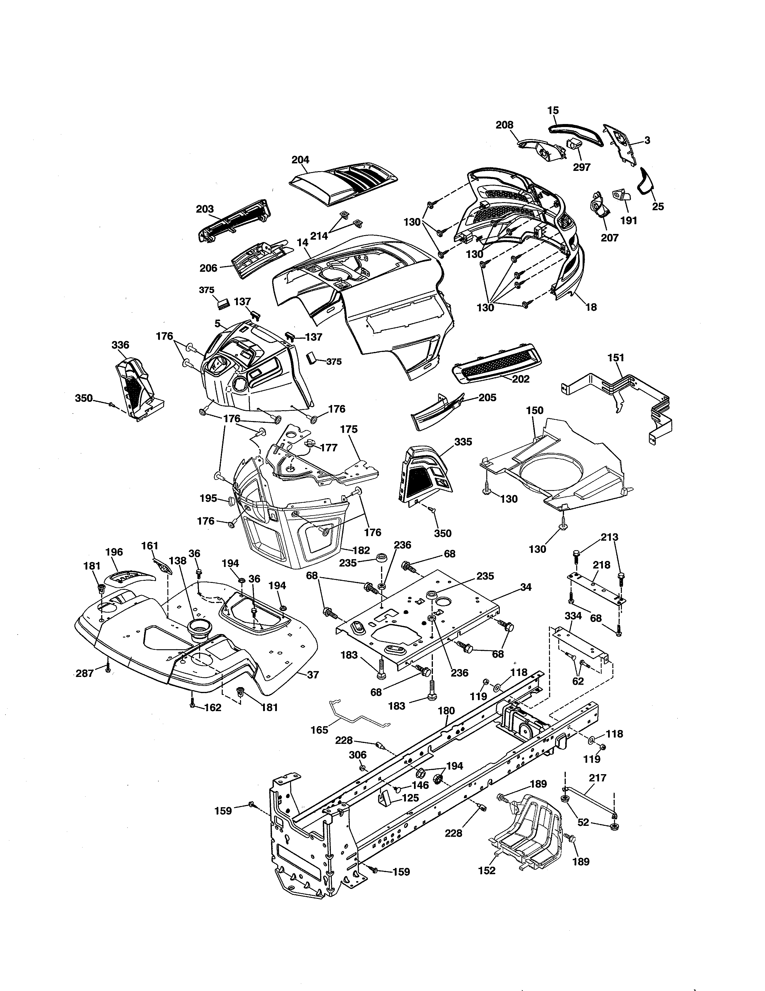 Husqvarna 917243820 chassis diagram